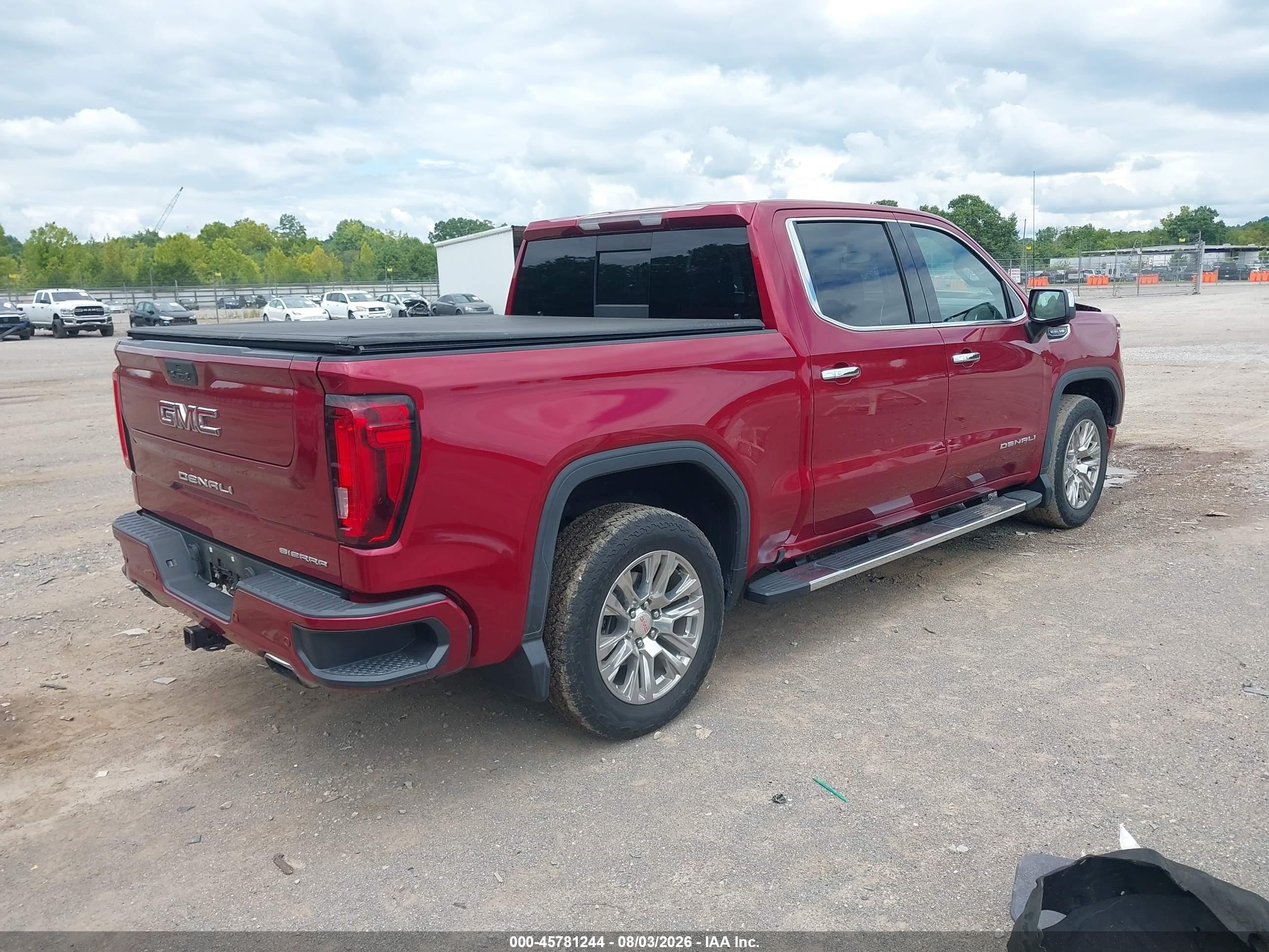 2020 Gmc Sierra 1500 4wd  Short Box Denali Red vin: 3GTU9FED1LG251616