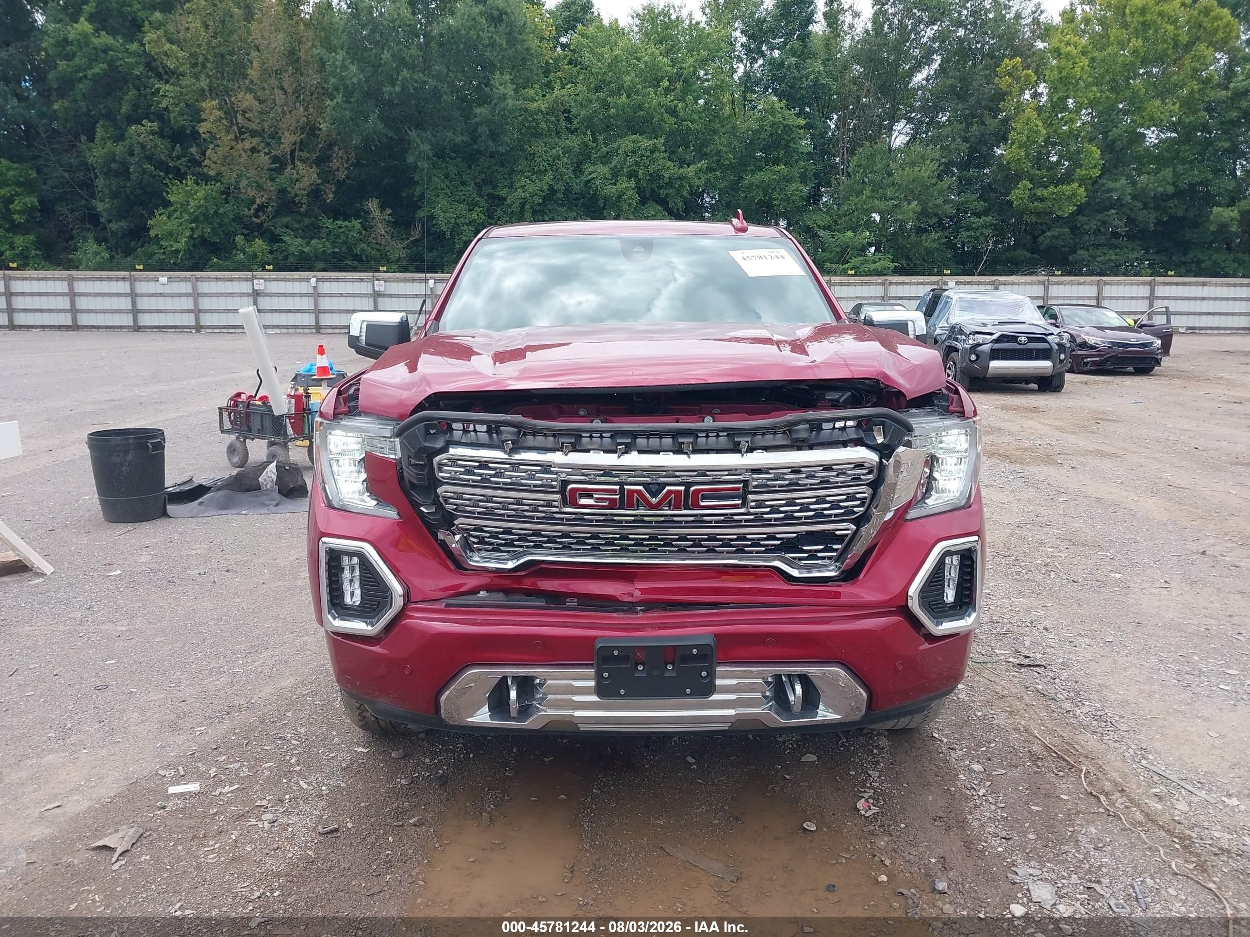 2020 Gmc Sierra 1500 4wd  Short Box Denali Red vin: 3GTU9FED1LG251616