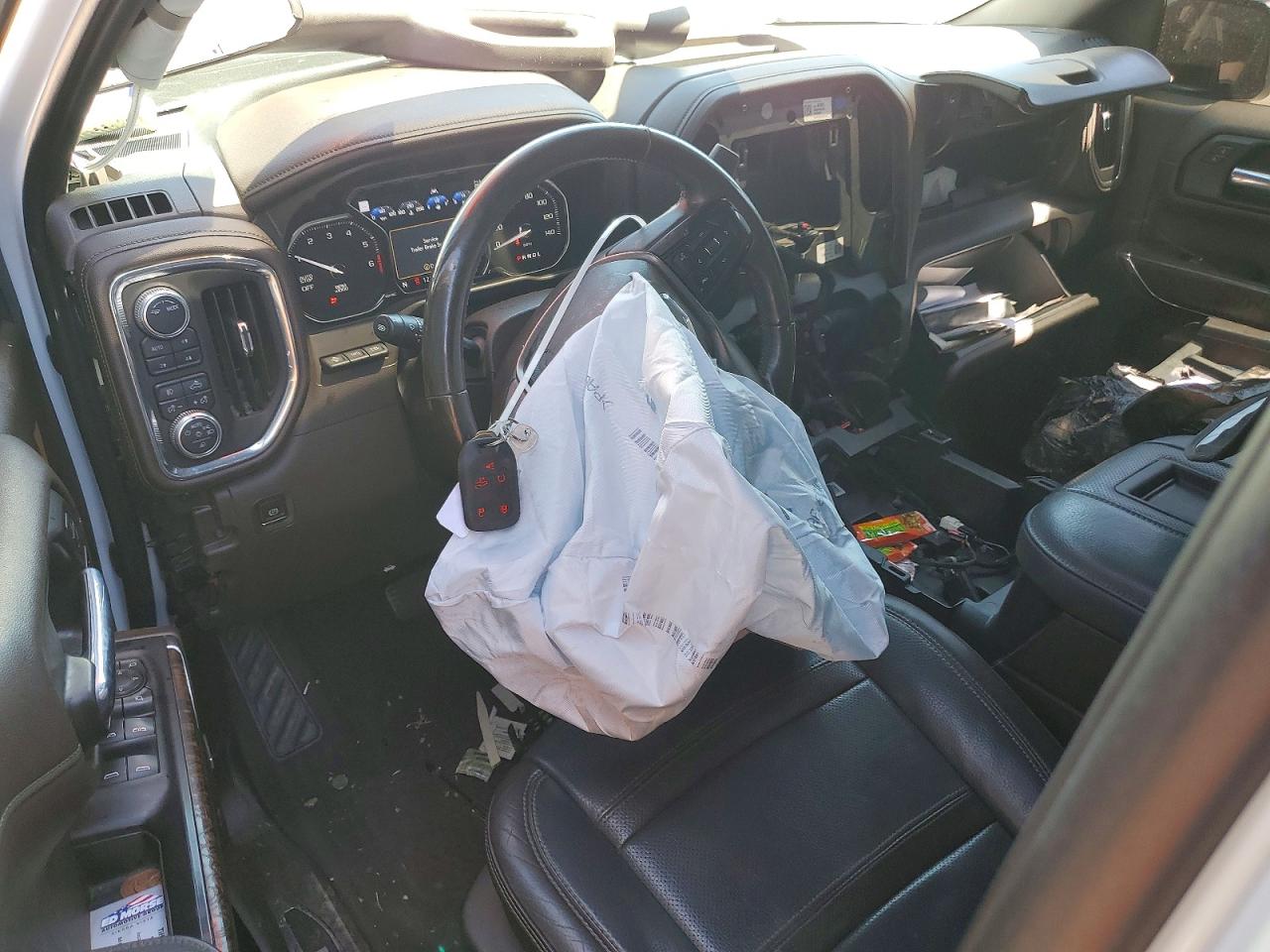 2021 Gmc Sierra K1500 Denali Белый vin: 3GTU9FEL6MG212741