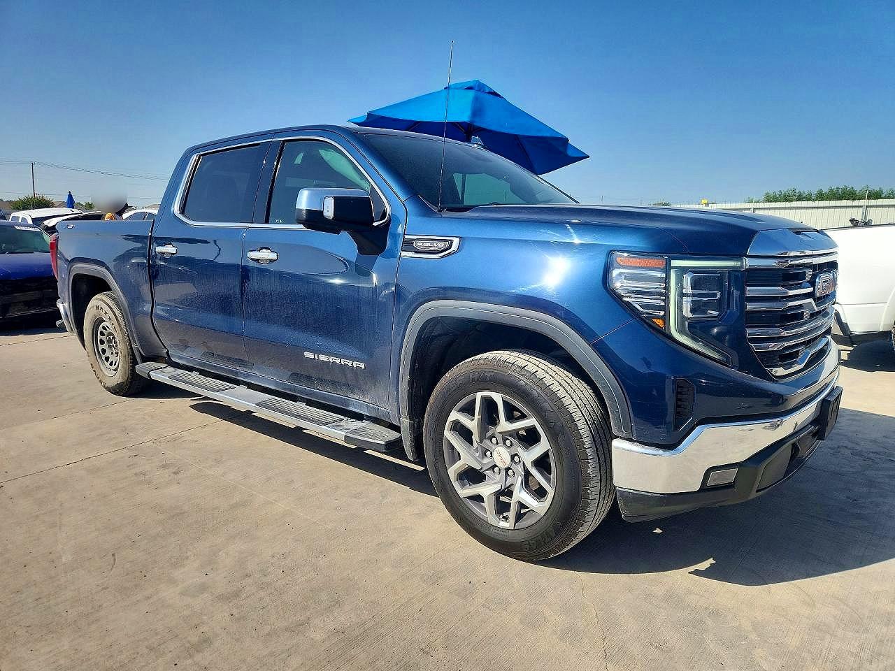 2022 Gmc Sierra K1500 Slt Blue vin: 3GTUUDED6NG669174