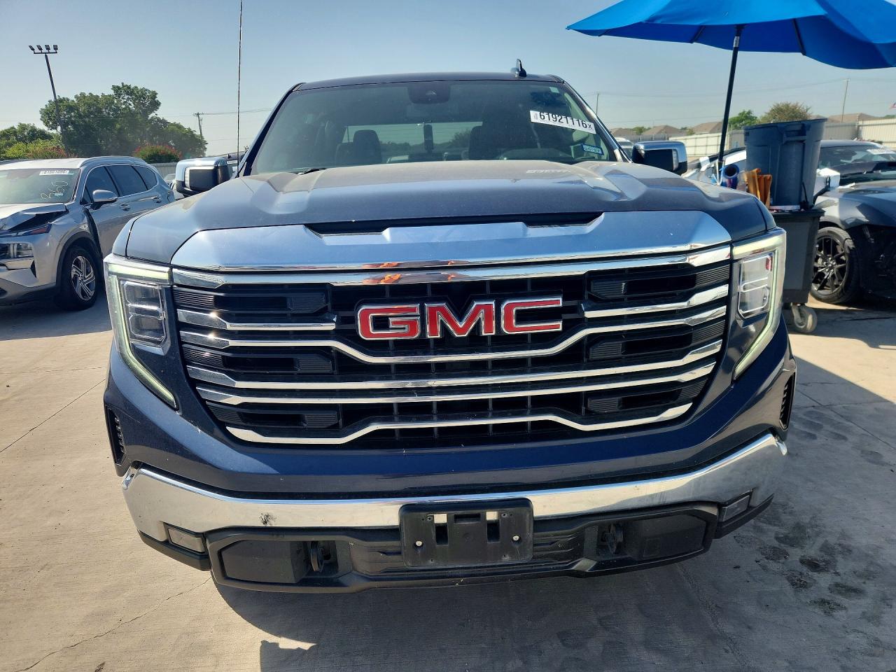 2022 Gmc Sierra K1500 Slt Blue vin: 3GTUUDED6NG669174