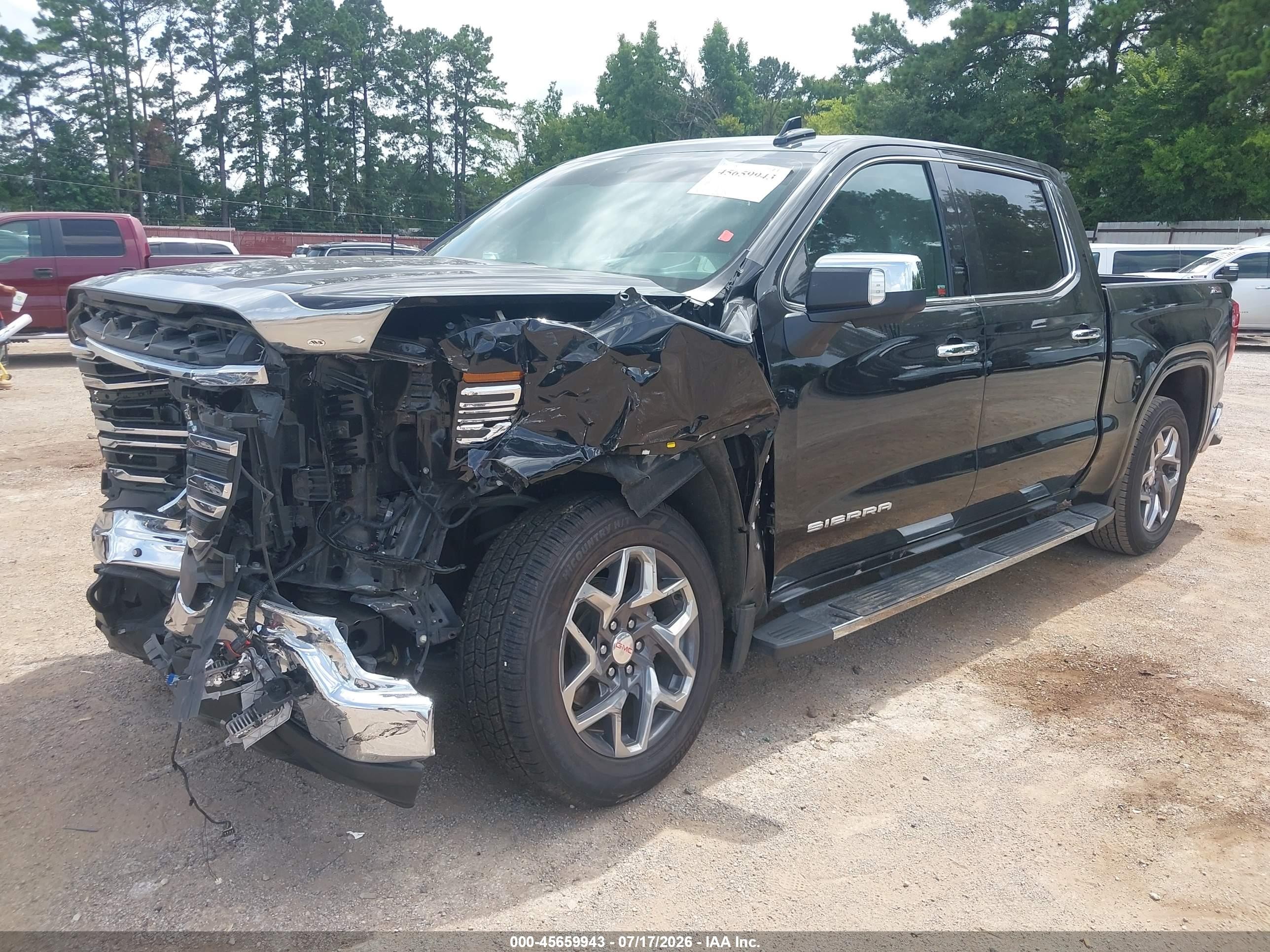 2023 Gmc Sierra 1500 4wd  Short Box Slt Black vin: 3GTUUDED6PG302326
