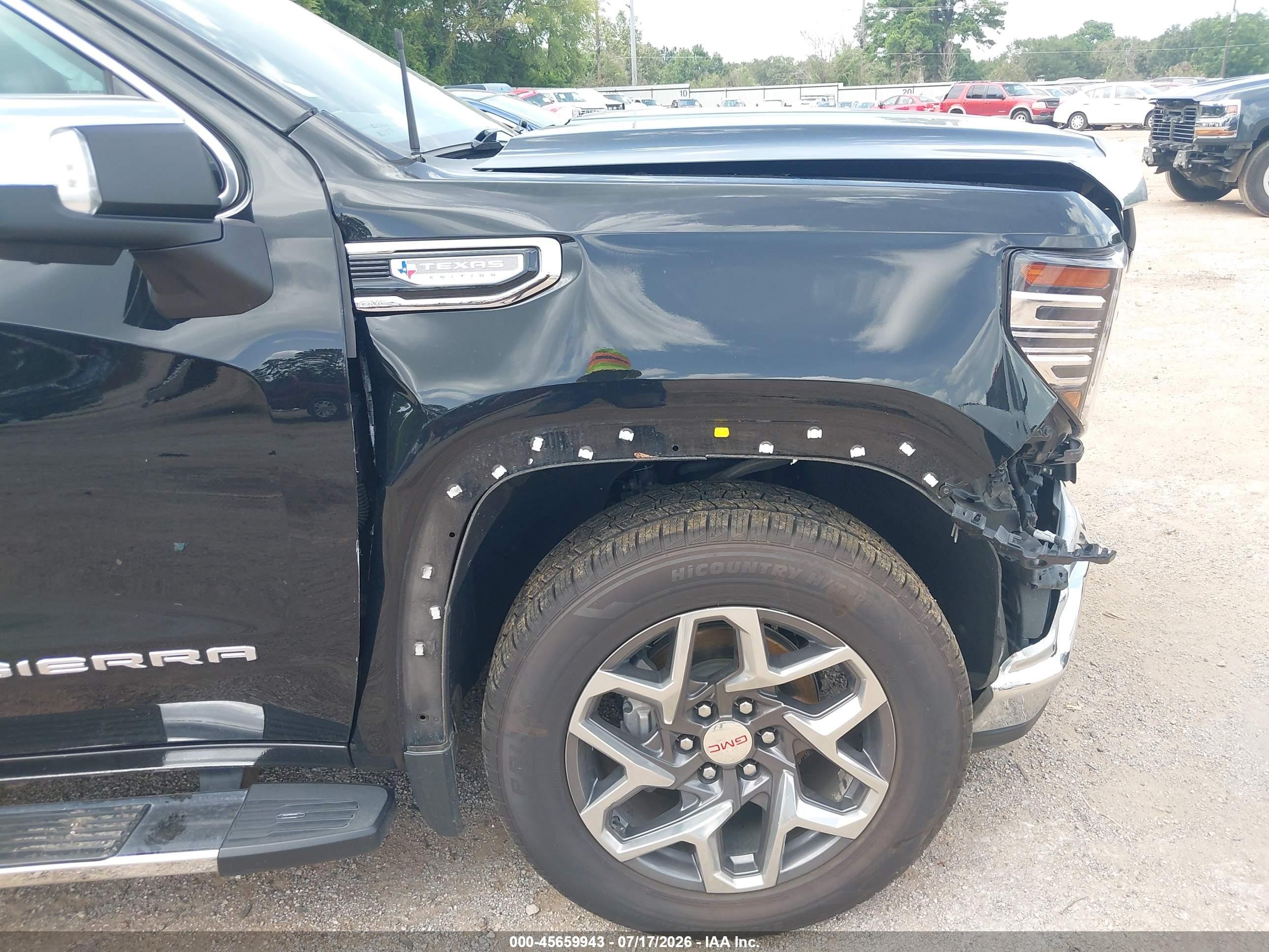 2023 Gmc Sierra 1500 4wd  Short Box Slt Black vin: 3GTUUDED6PG302326