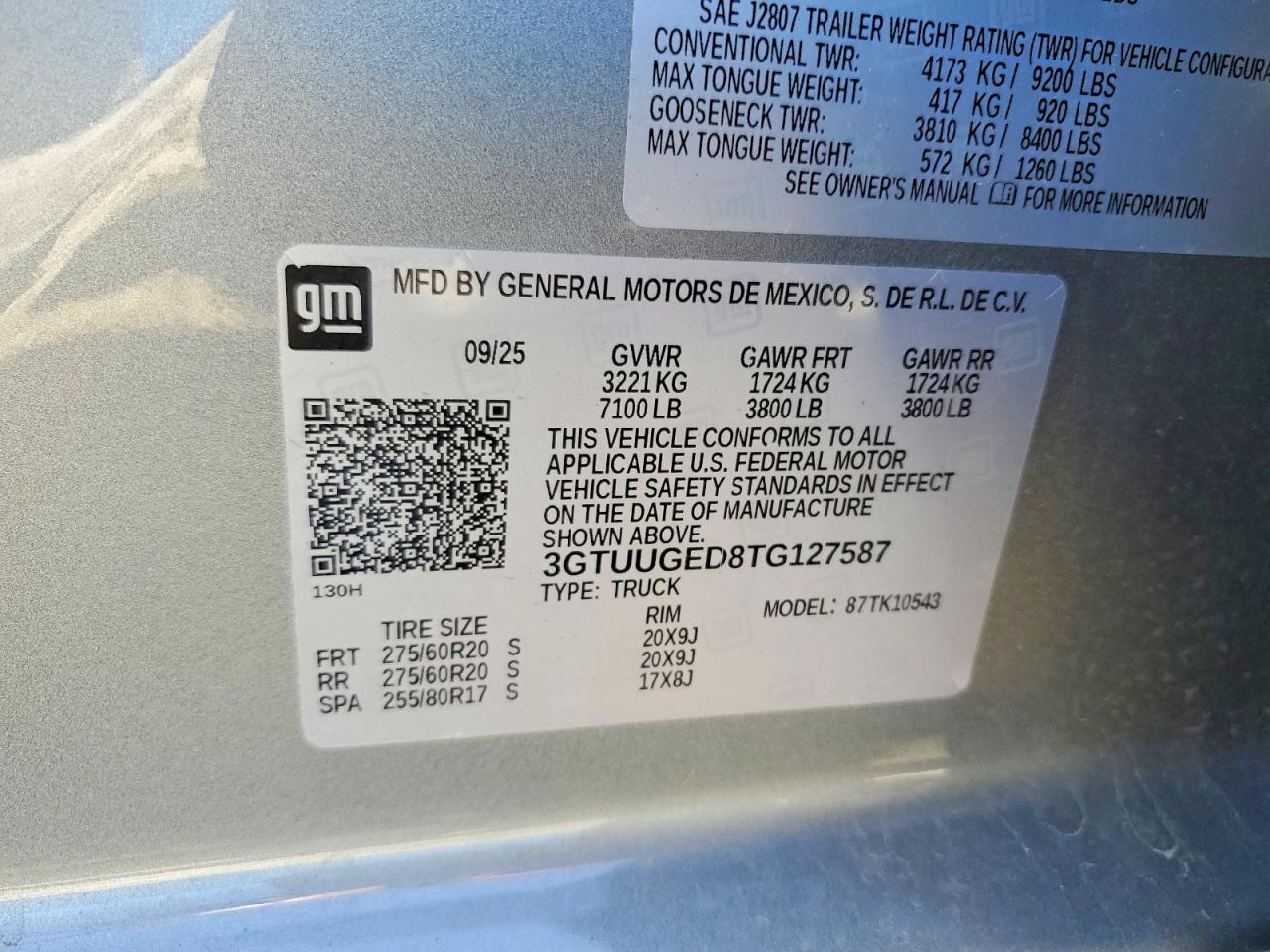 2026 Gmc Sierra K1500 Denali Gray vin: 3GTUUGED8TG127587