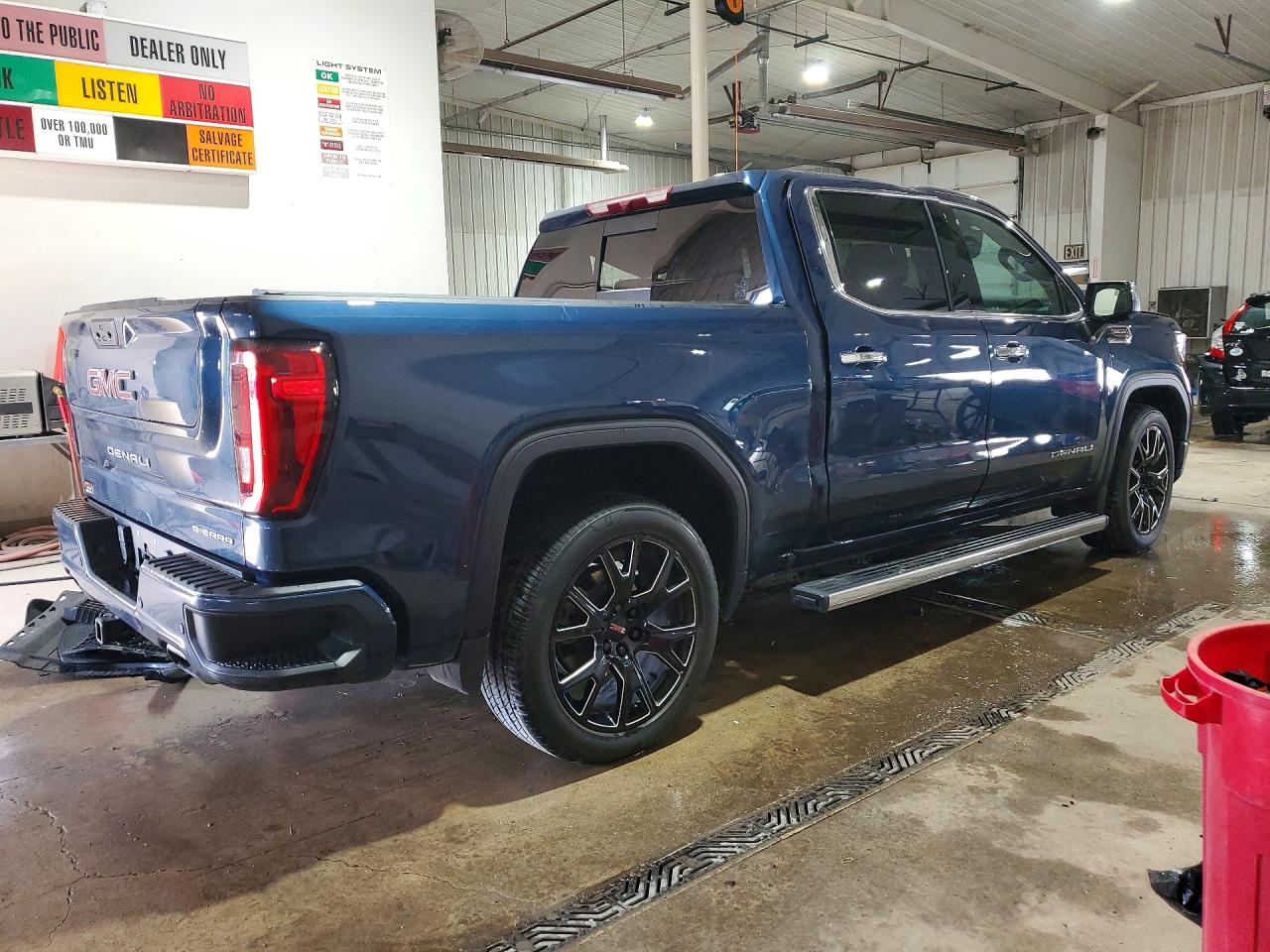 2022 Gmc Sierra K1500 Denali Blue vin: 3GTUUGEL0NG665436
