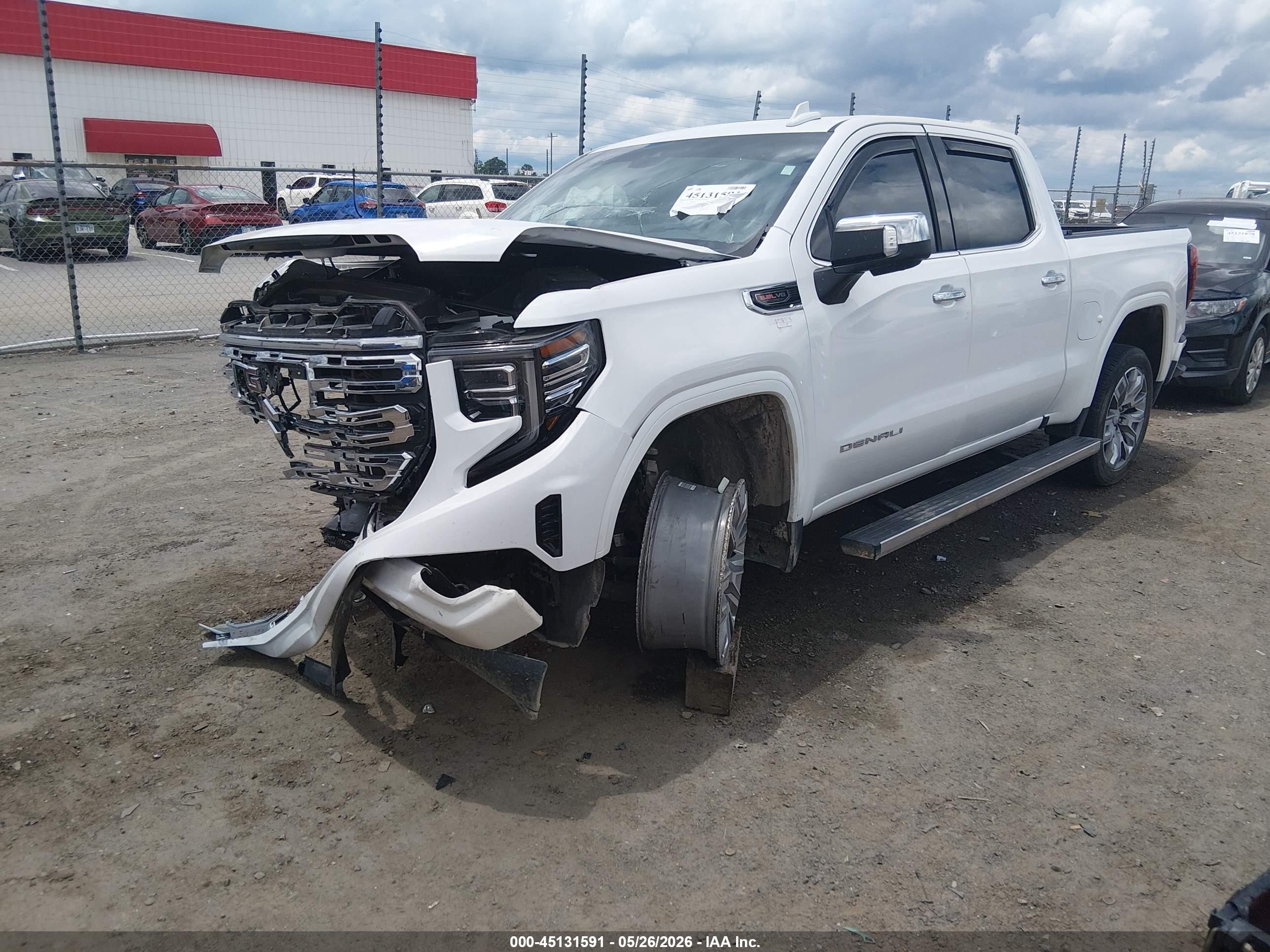 2023 Gmc Sierra 1500 4wd  Short Box Denali White vin: 3GTUUGEL4PG301121