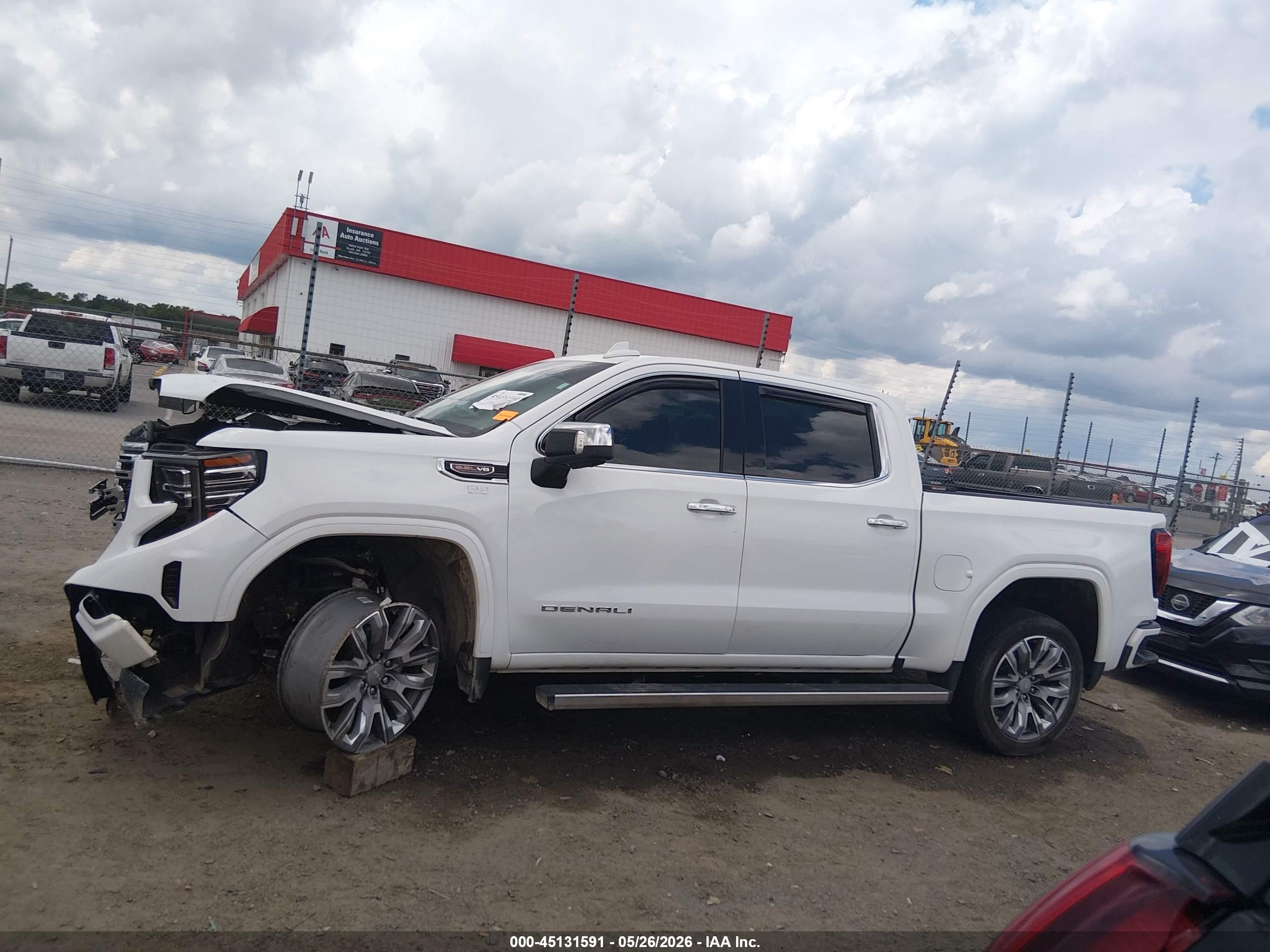 2023 Gmc Sierra 1500 4wd  Short Box Denali White vin: 3GTUUGEL4PG301121
