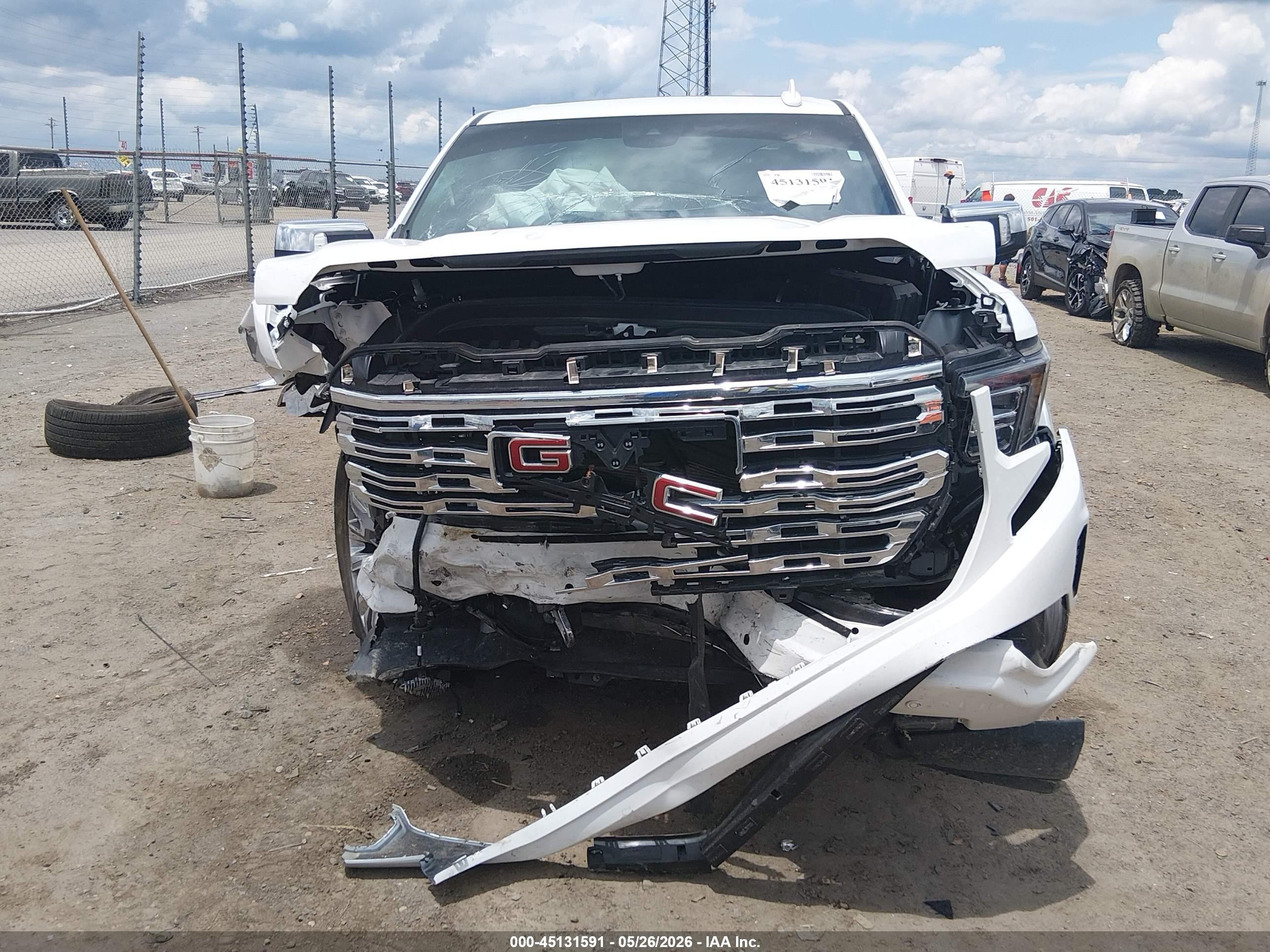 2023 Gmc Sierra 1500 4wd  Short Box Denali White vin: 3GTUUGEL4PG301121