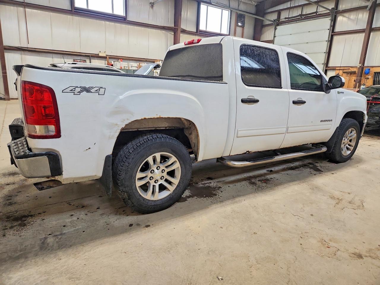 2010 Gmc Sierra K1500 Hybrid White vin: 3GTXKYEJ3AG211585