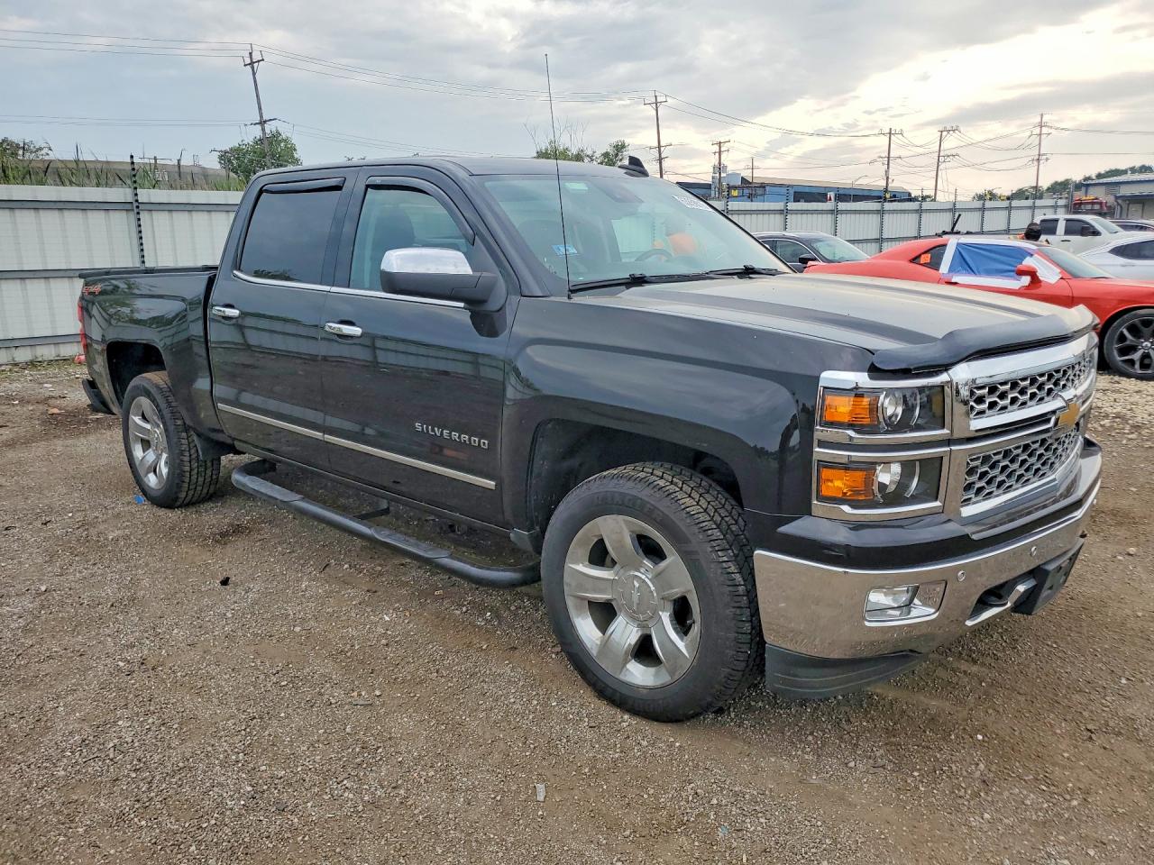 2015 Chevrolet Silverado K1500 Ltz Black vin: 3GUKSEC9FG196194