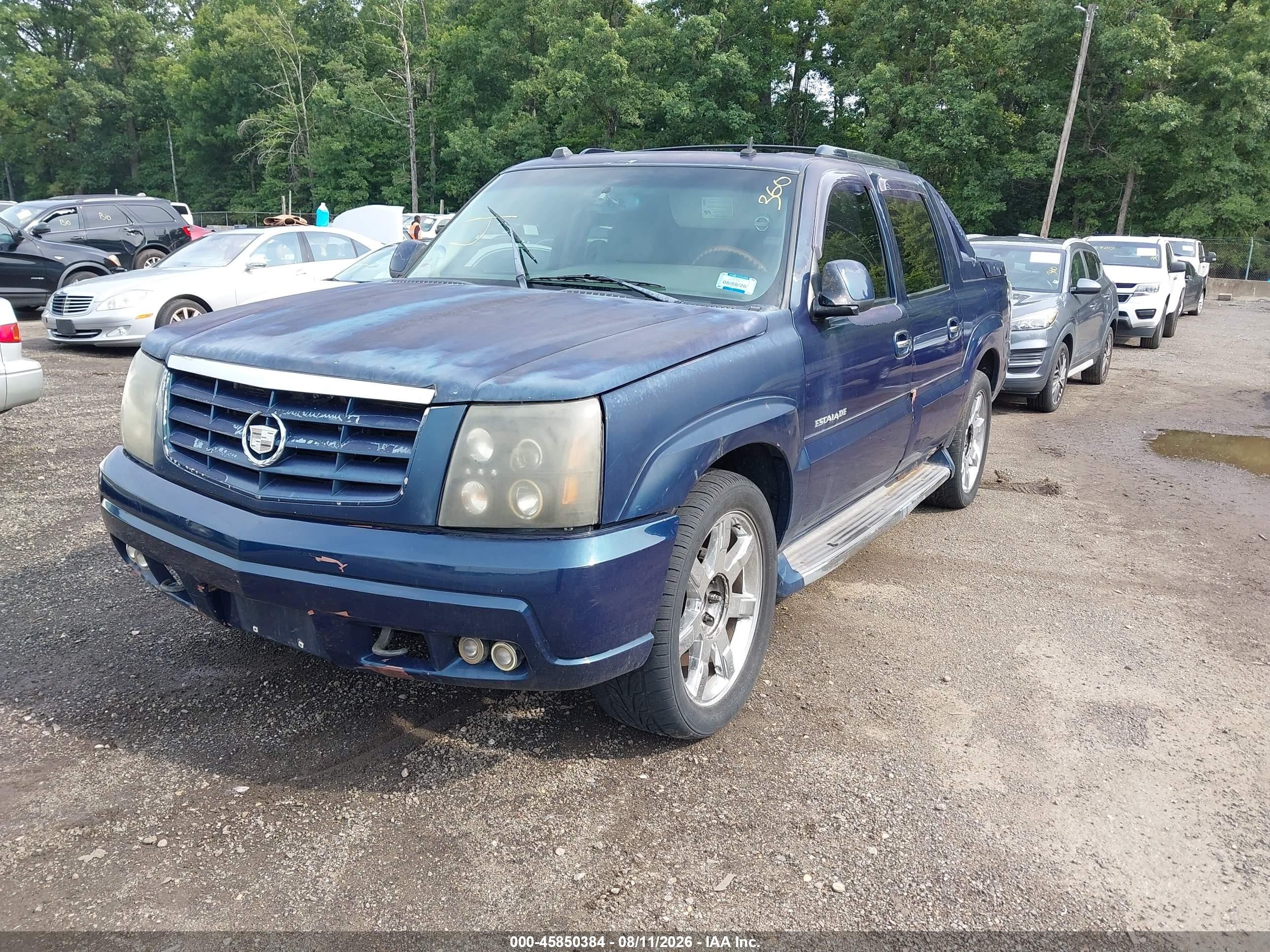 2004 Cadillac Escalade Ext Standard Blue vin: 3GYEK62N94G160045