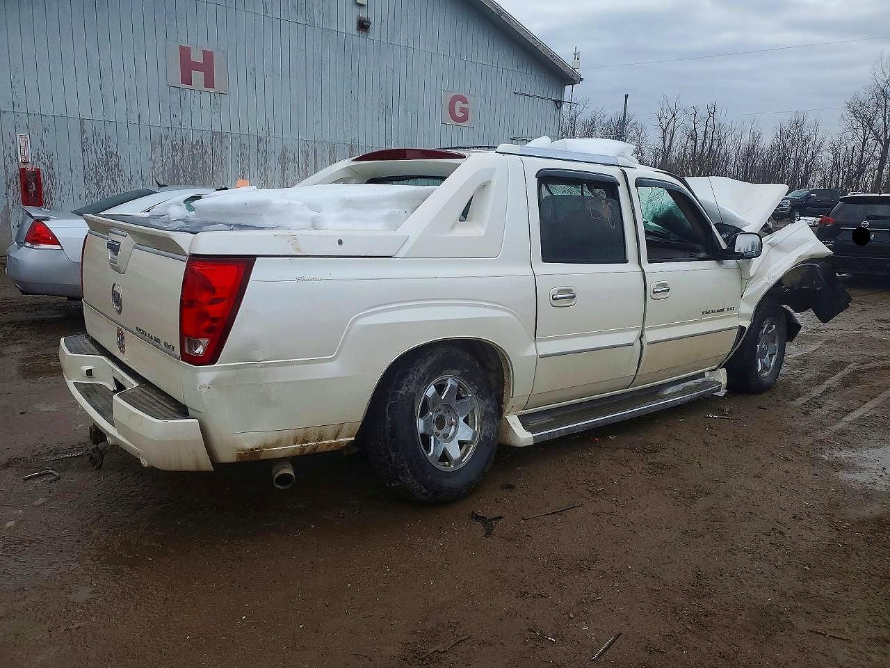 2005 Cadillac Escalade Ext White vin: 3GYEK62N95G104706