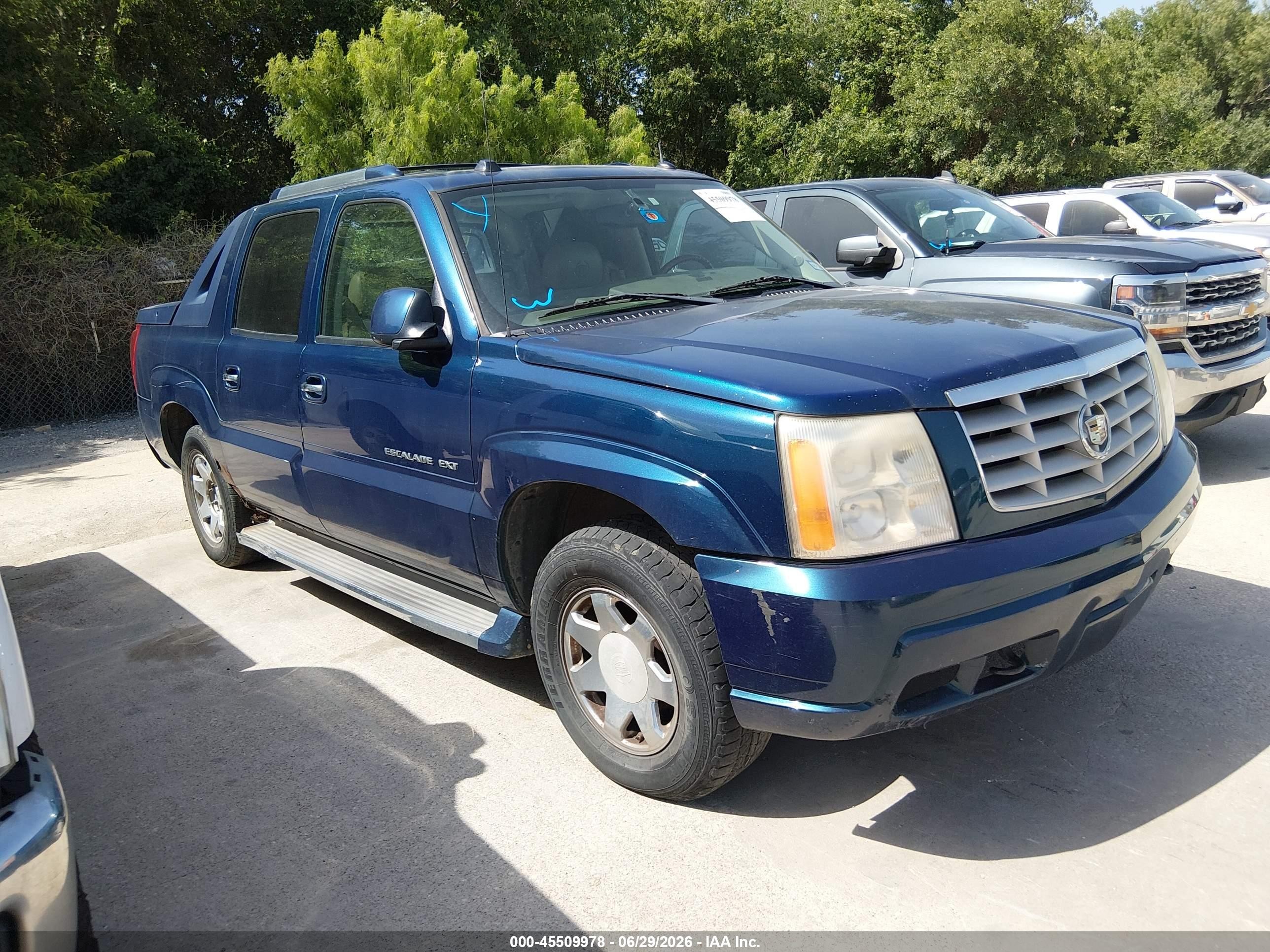 2005 Cadillac Escalade Ext Standard Blue vin: 3GYEK62N95G239586