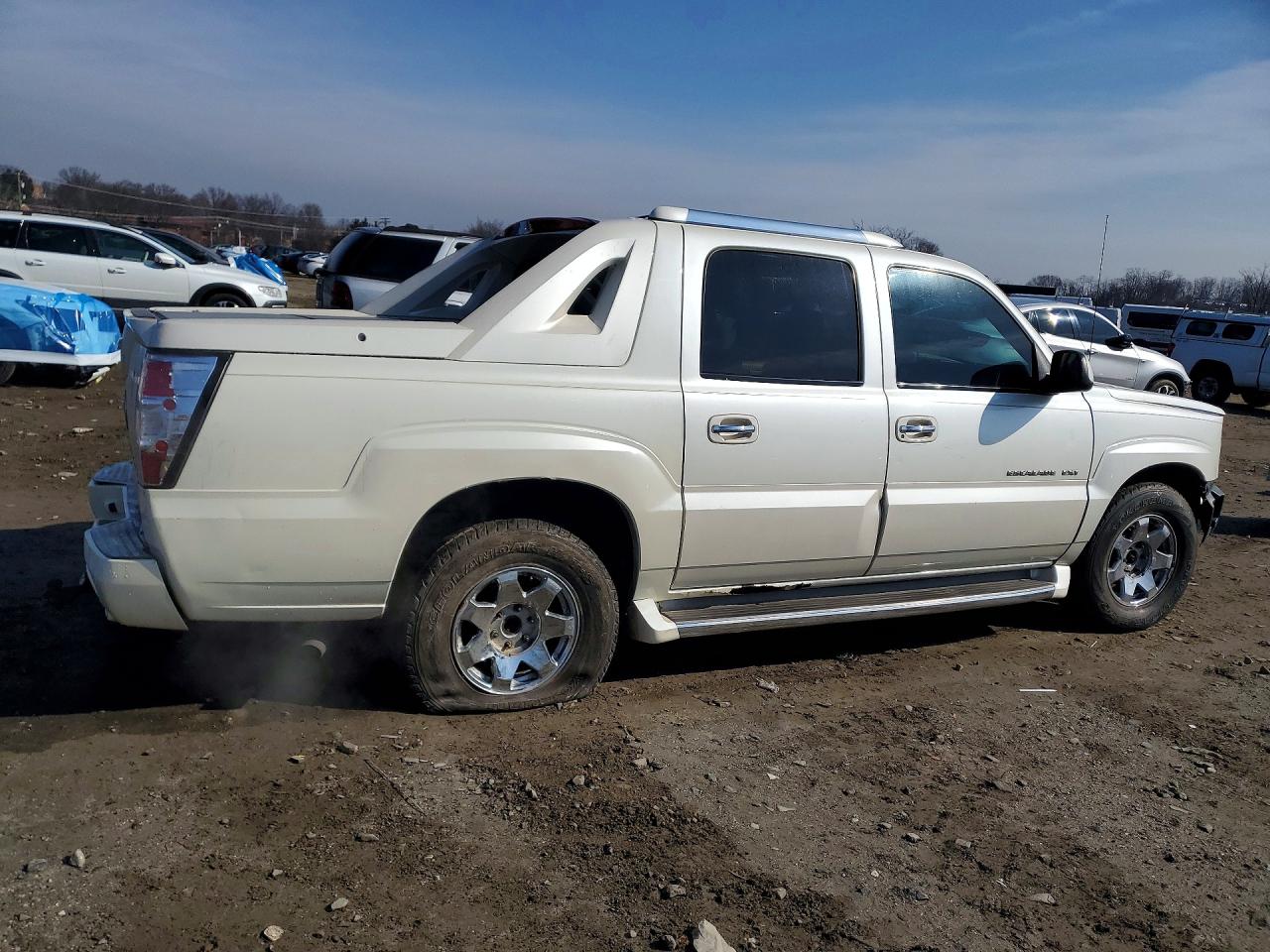 2003 Cadillac Escalade Ext White vin: 3GYEK63N53G235191