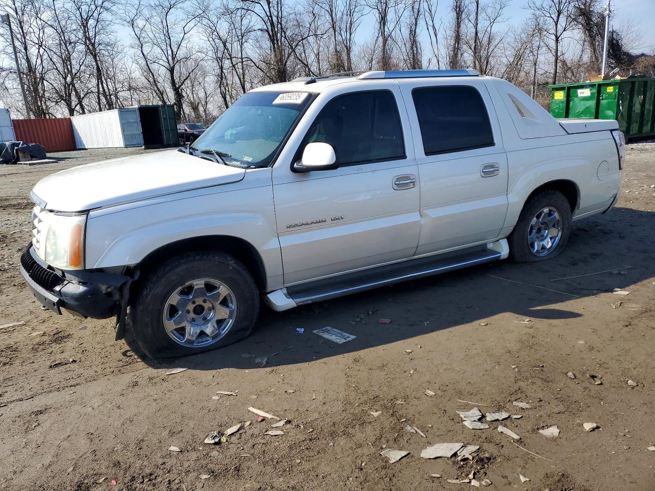 2003 Cadillac Escalade Ext White vin: 3GYEK63N53G235191