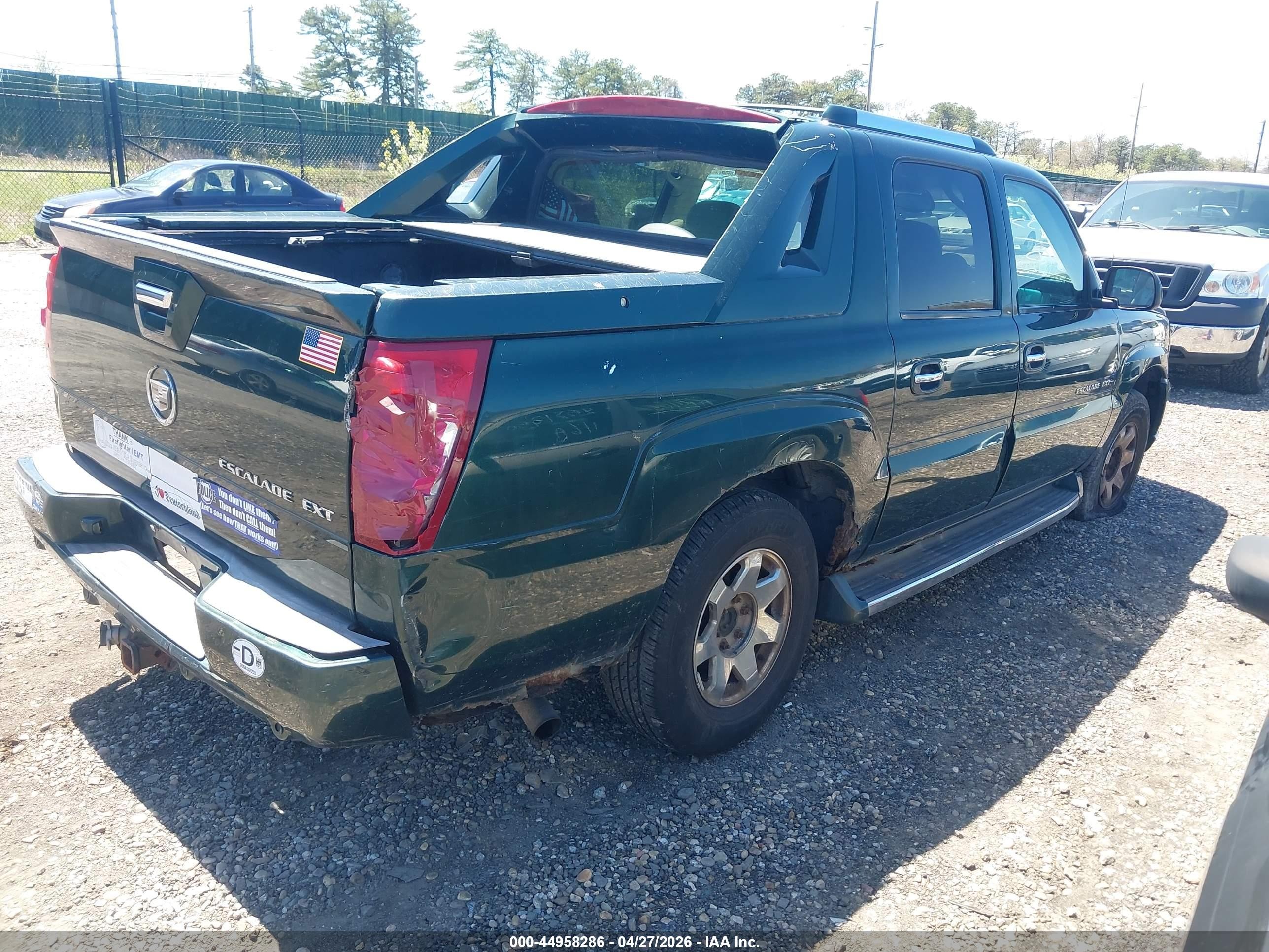 2003 Cadillac Escalade Ext Standard Green vin: 3GYEK63N63G320783