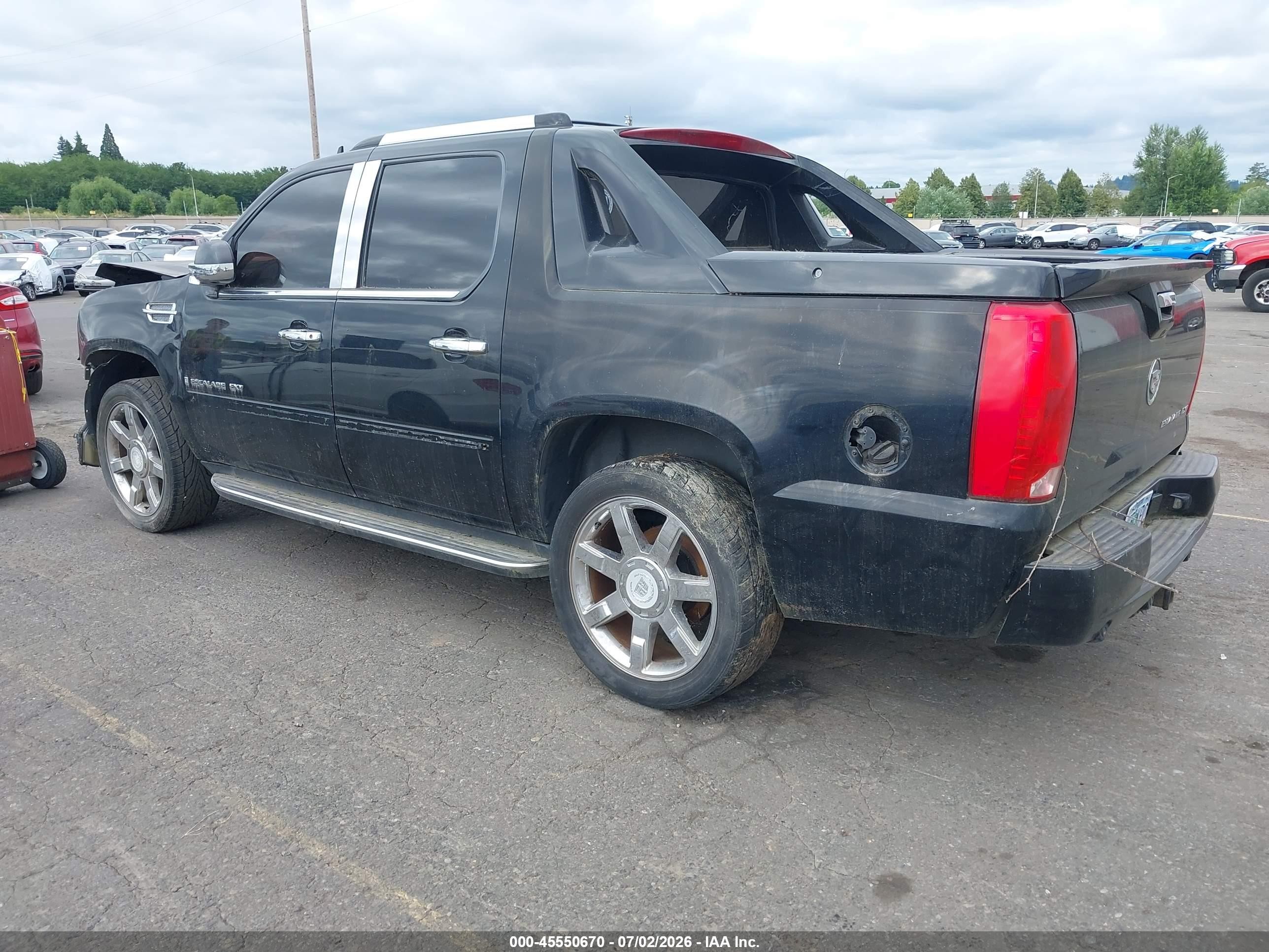 2007 Cadillac Escalade Ext   Black vin: 3GYFK62827G310631