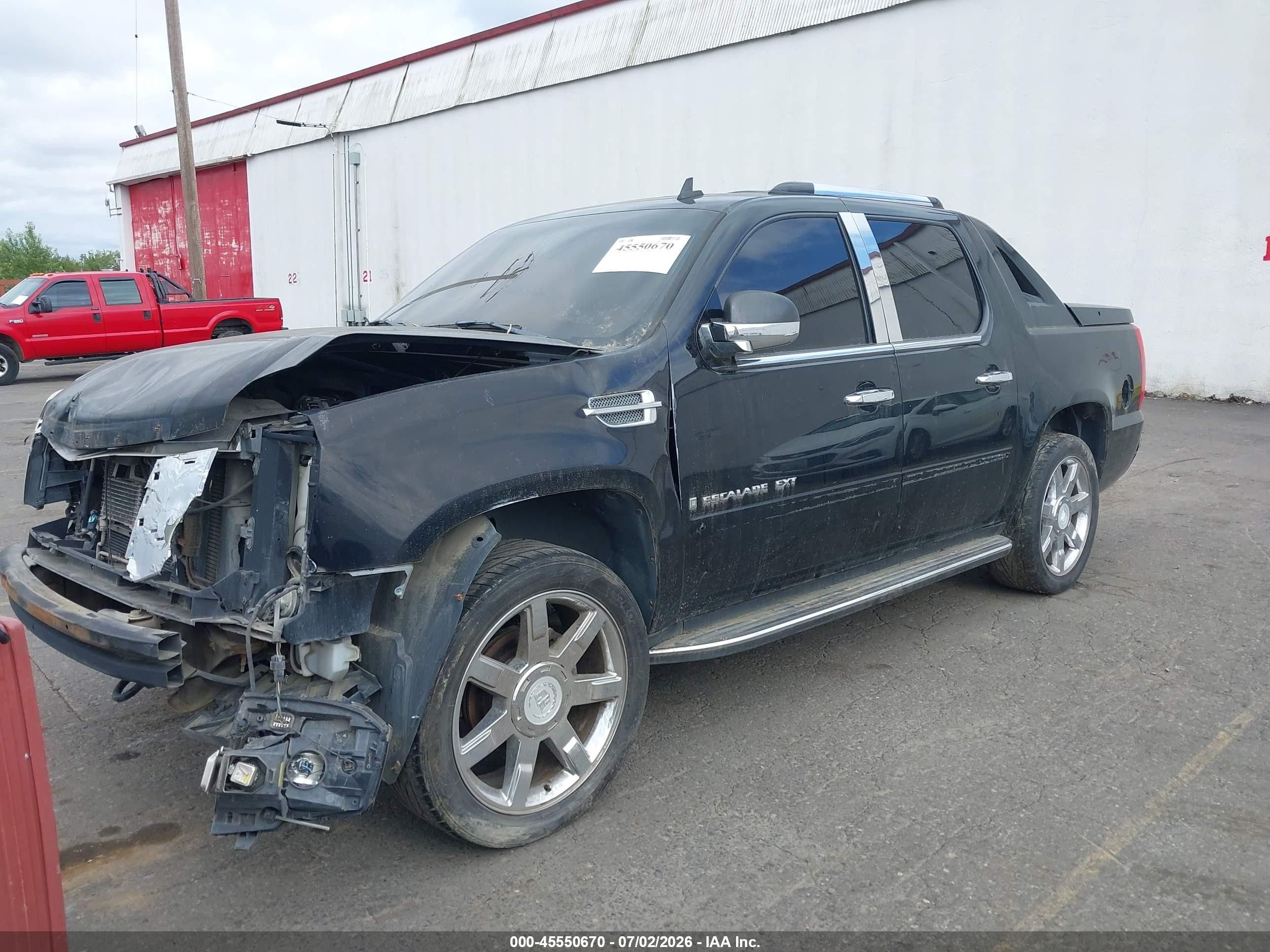 2007 Cadillac Escalade Ext   Black vin: 3GYFK62827G310631