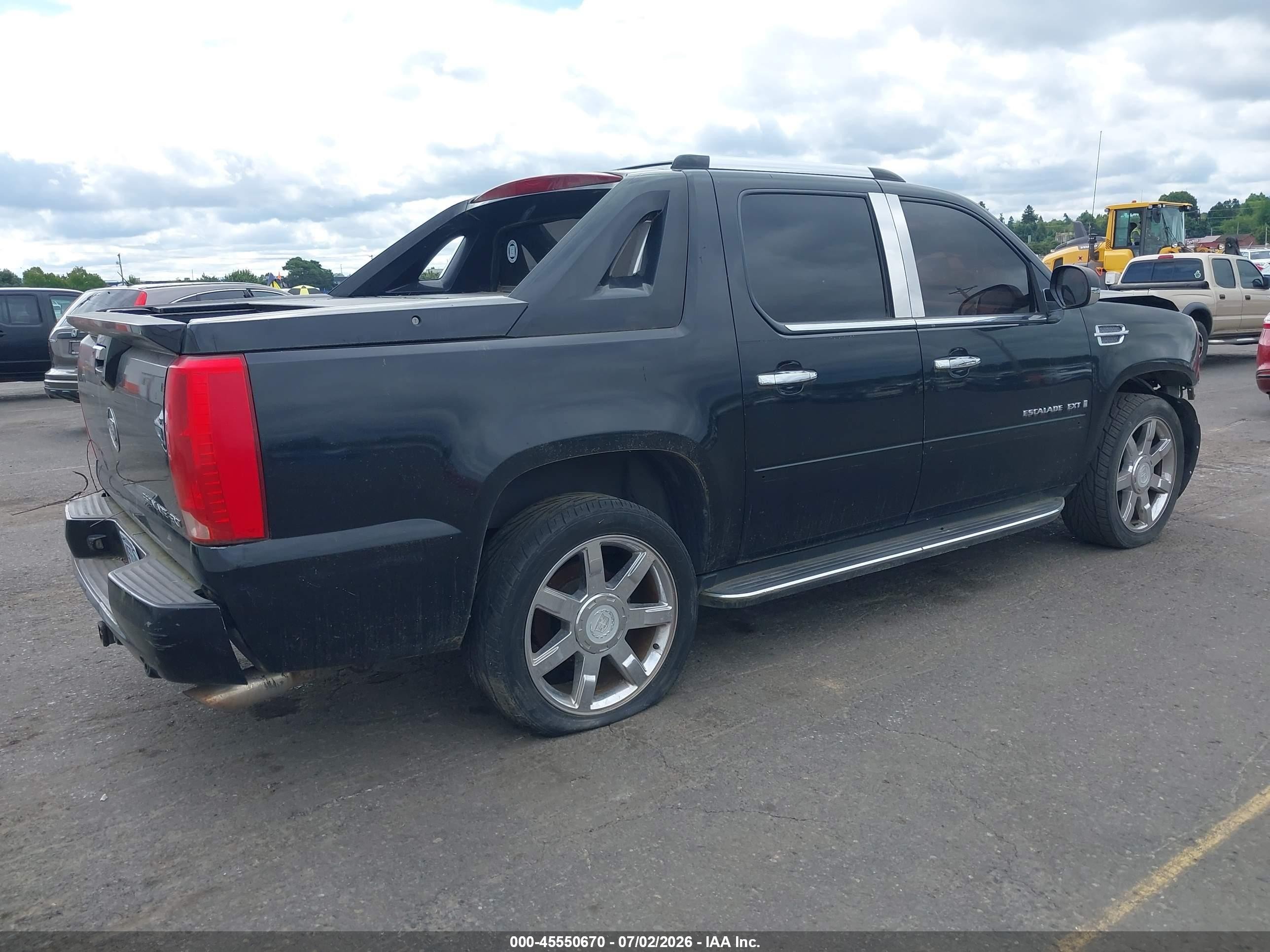 2007 Cadillac Escalade Ext   Black vin: 3GYFK62827G310631