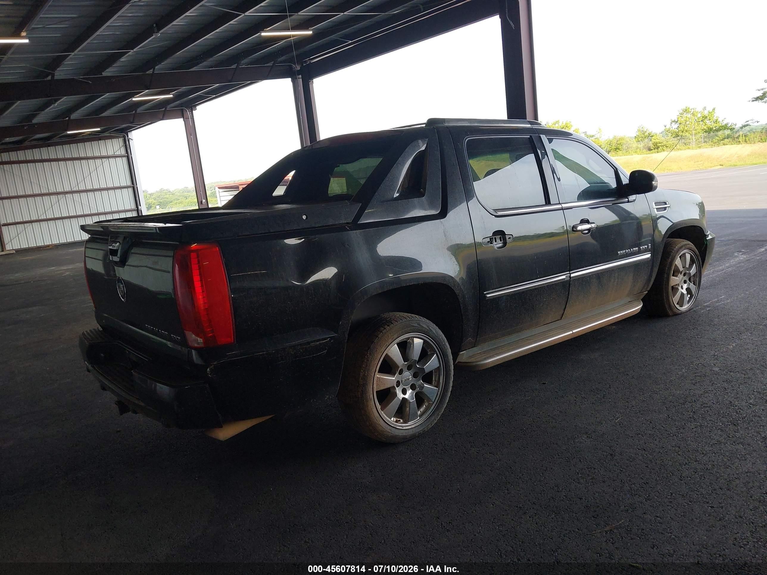 2007 Cadillac Escalade Ext   Black vin: 3GYFK62837G193724