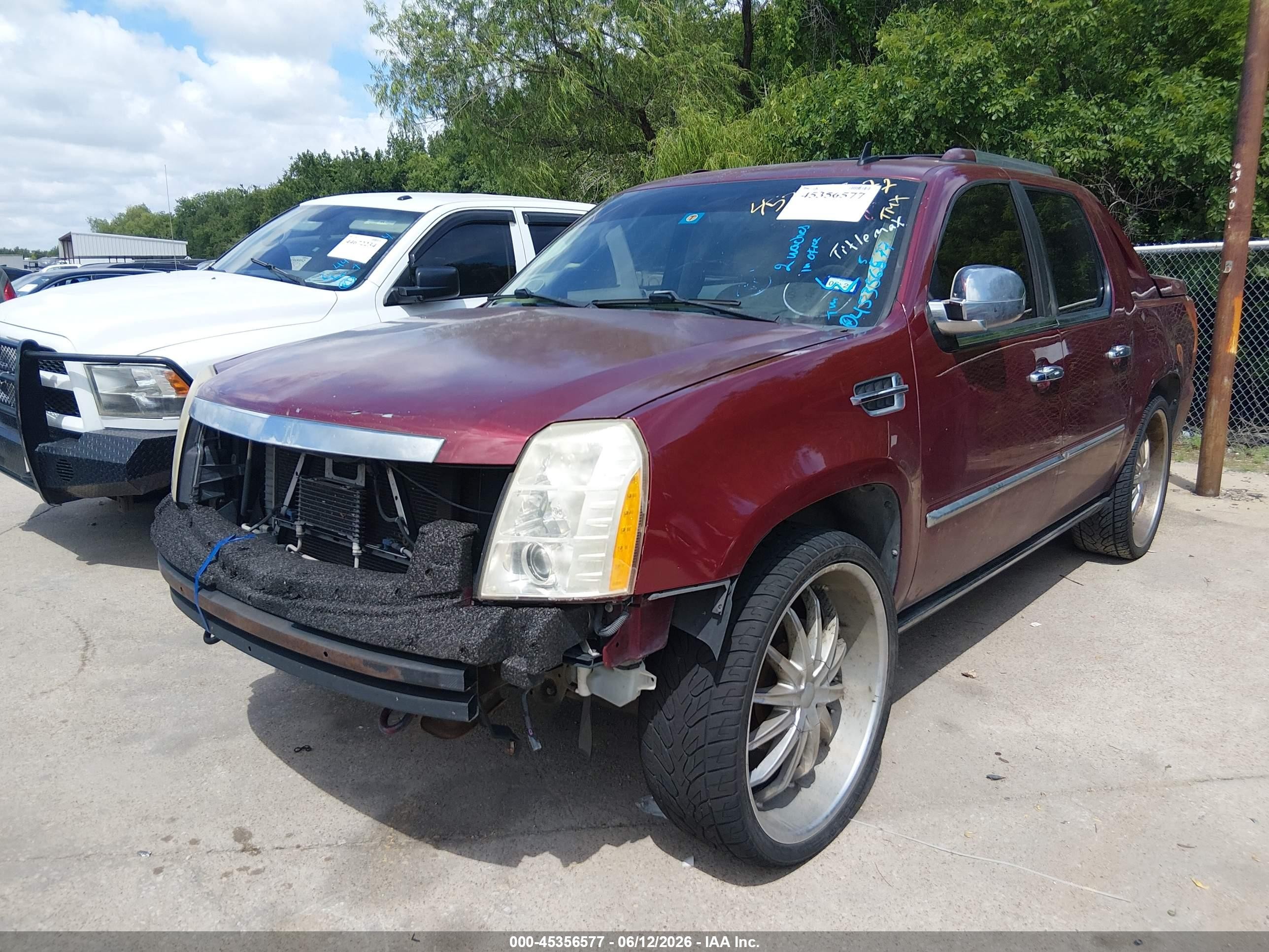 2008 Cadillac Escalade Ext Standard Maroon vin: 3GYFK62858G229172