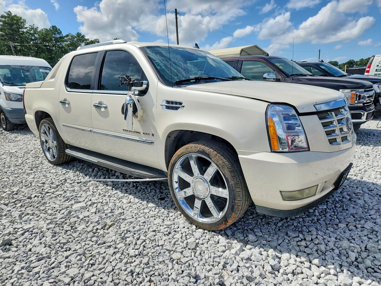 2007 Cadillac Escalade Ext White vin: 3GYFK62877G155414