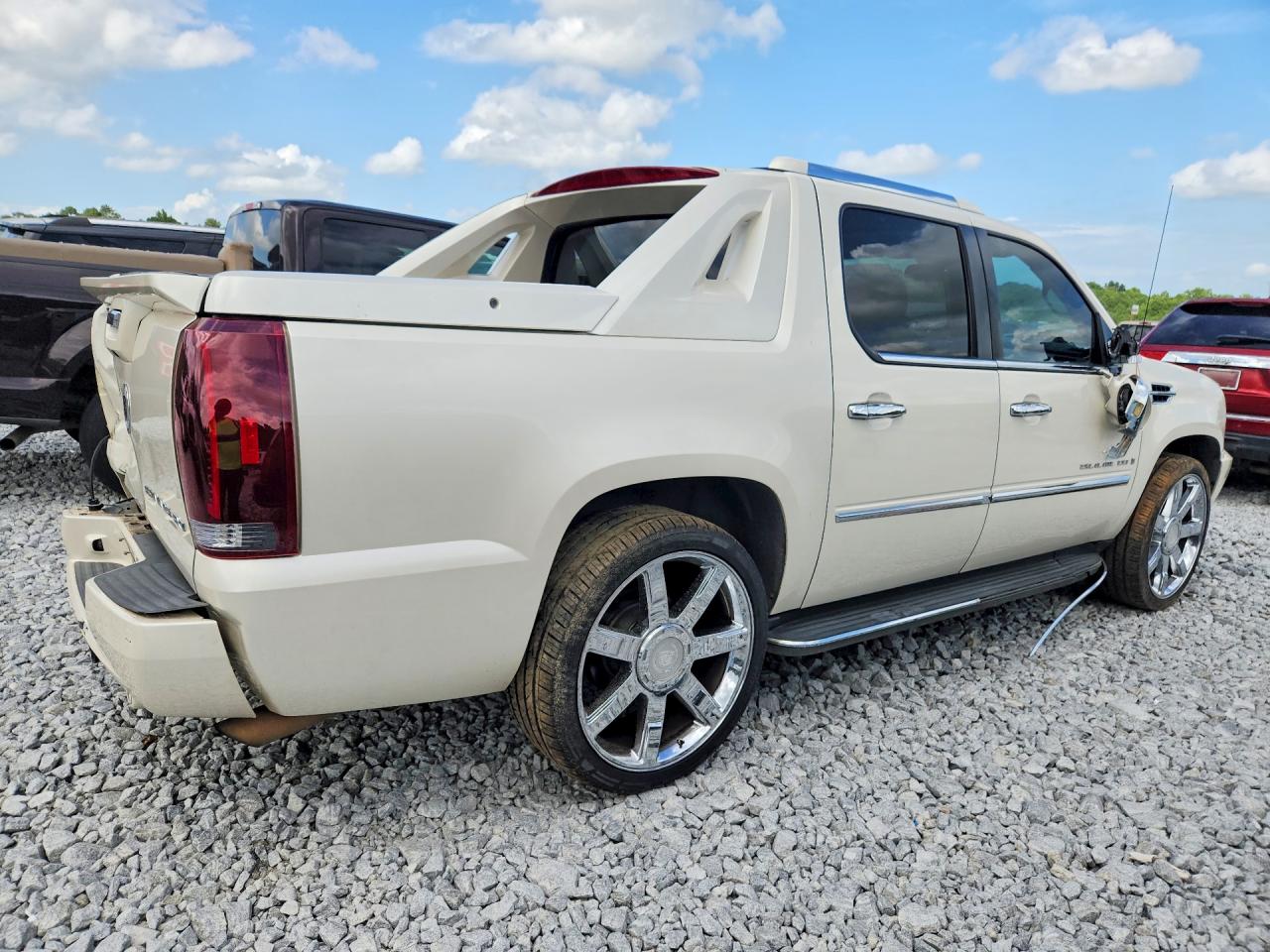 2007 Cadillac Escalade Ext White vin: 3GYFK62877G155414