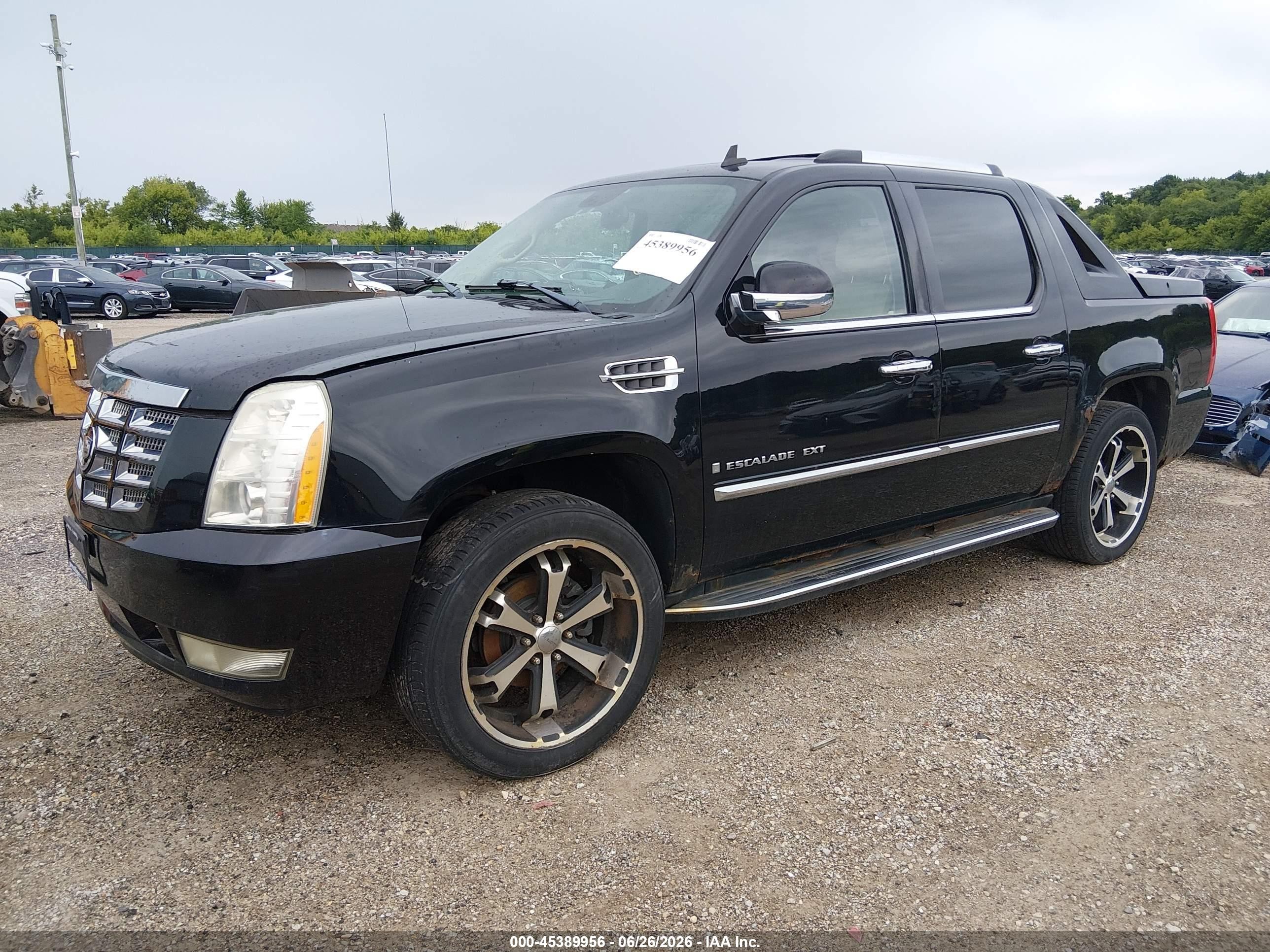 2007 Cadillac Escalade Ext   Черный vin: 3GYFK62877G320300