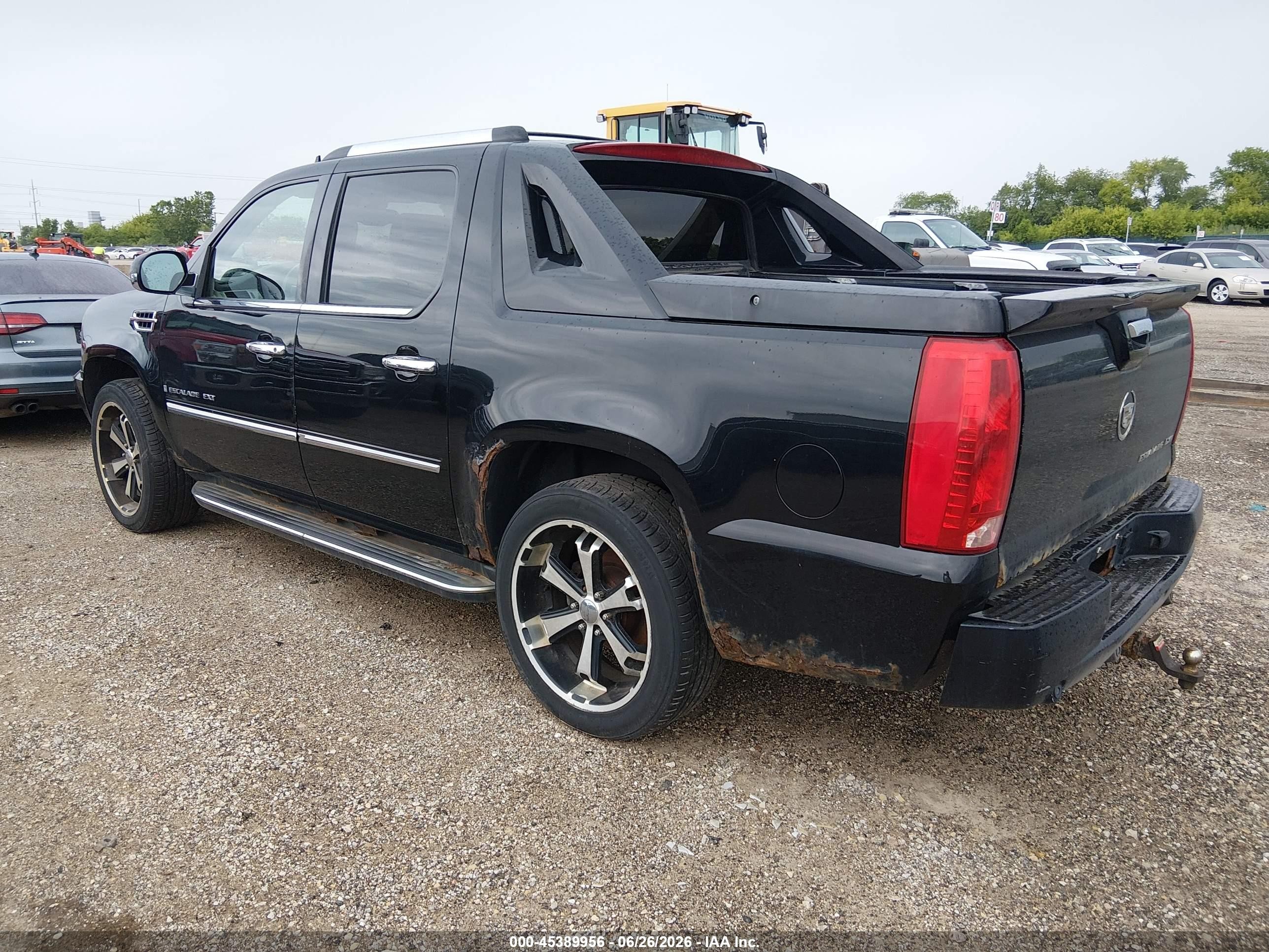 2007 Cadillac Escalade Ext   Черный vin: 3GYFK62877G320300