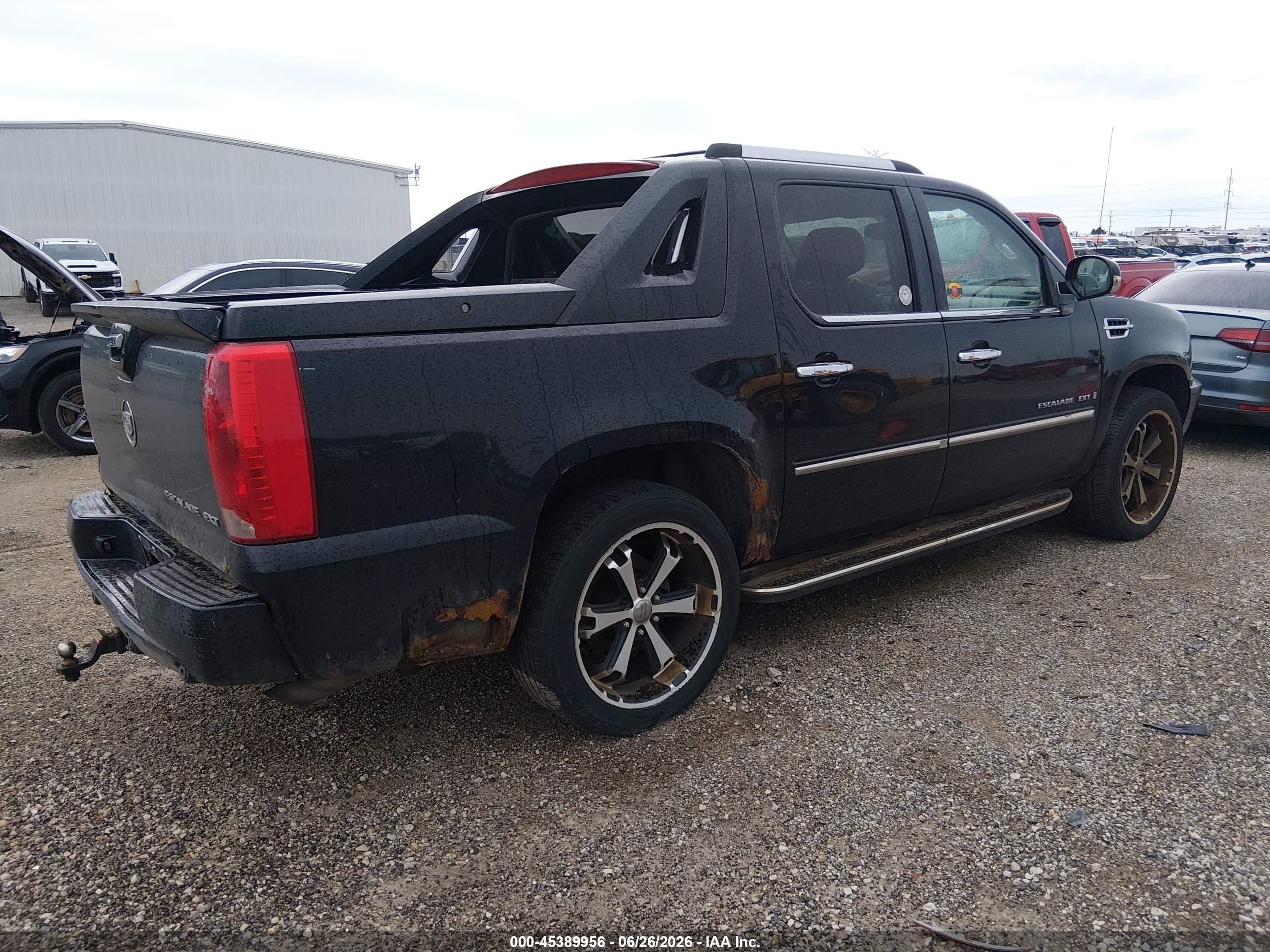 2007 Cadillac Escalade Ext   Черный vin: 3GYFK62877G320300