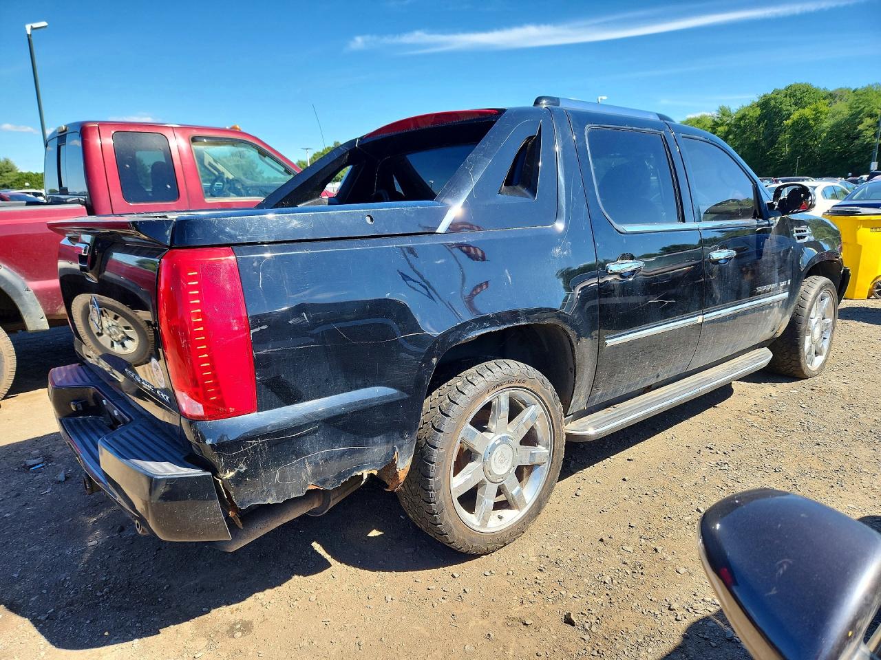 2007 Cadillac Escalade Ext Black vin: 3GYFK62897G229495