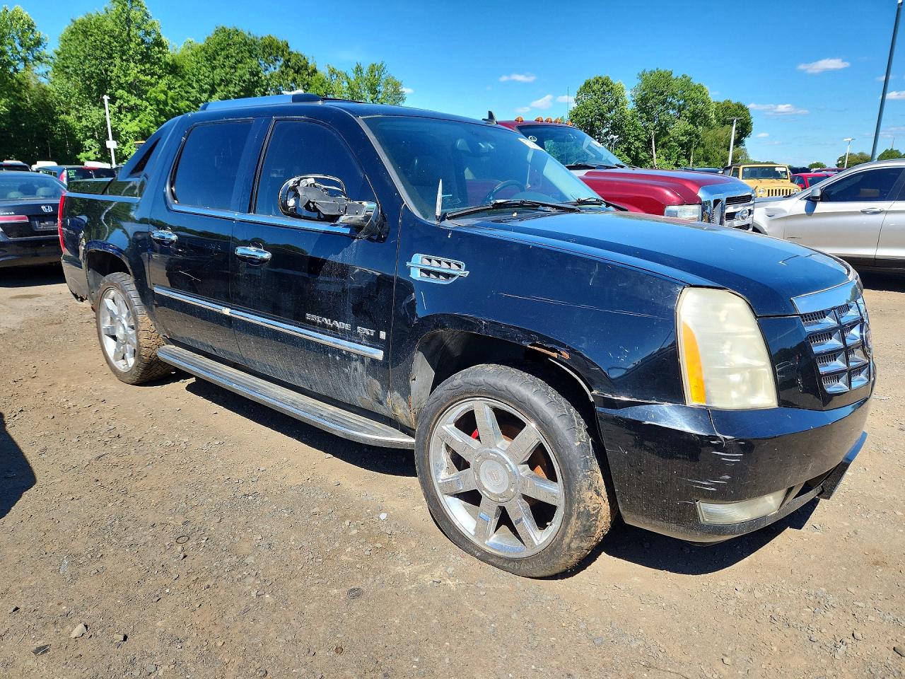 2007 Cadillac Escalade Ext Black vin: 3GYFK62897G229495
