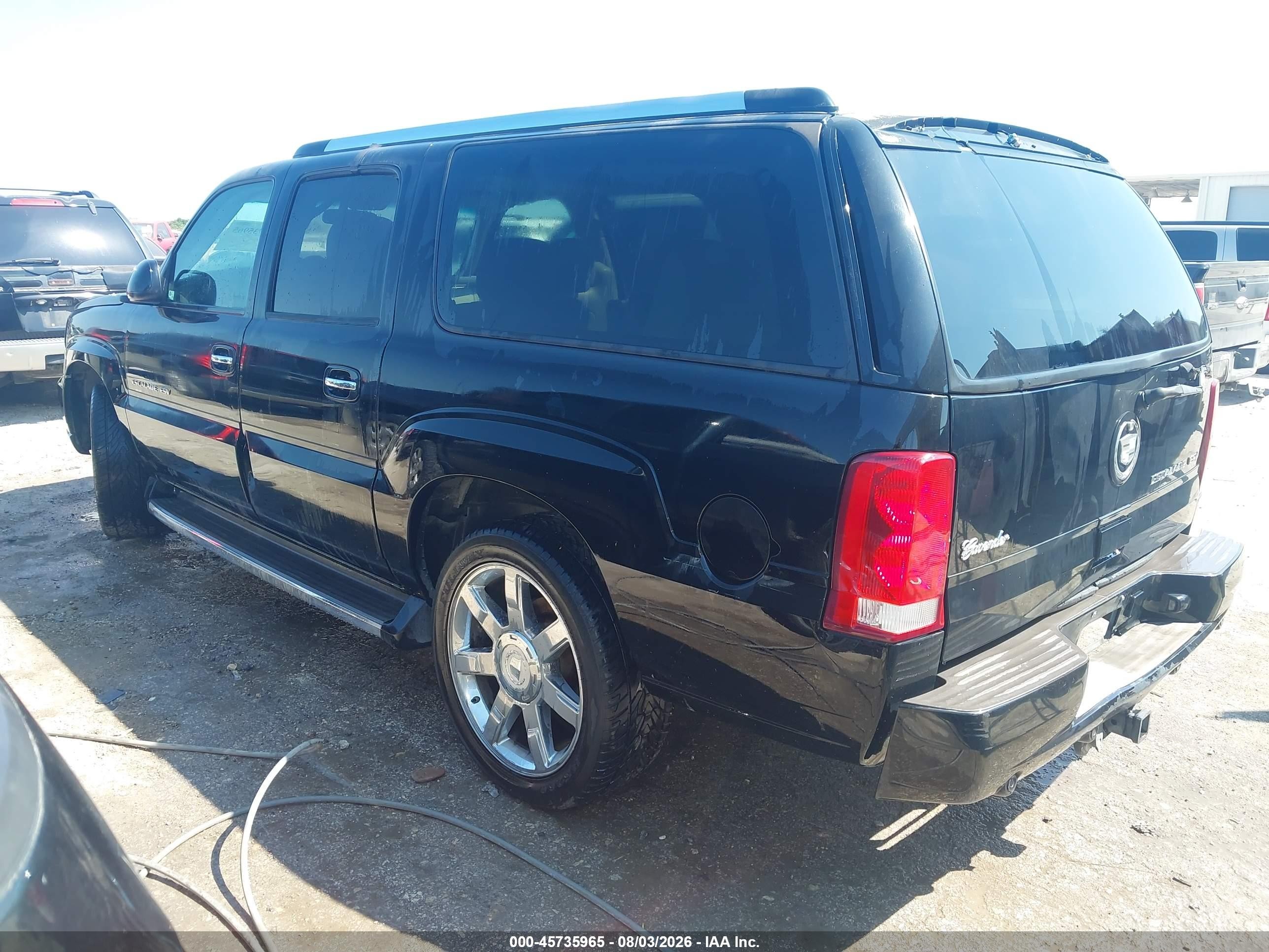2004 Cadillac Escalade Esv Standard Black vin: 3GYFK66N04G342800
