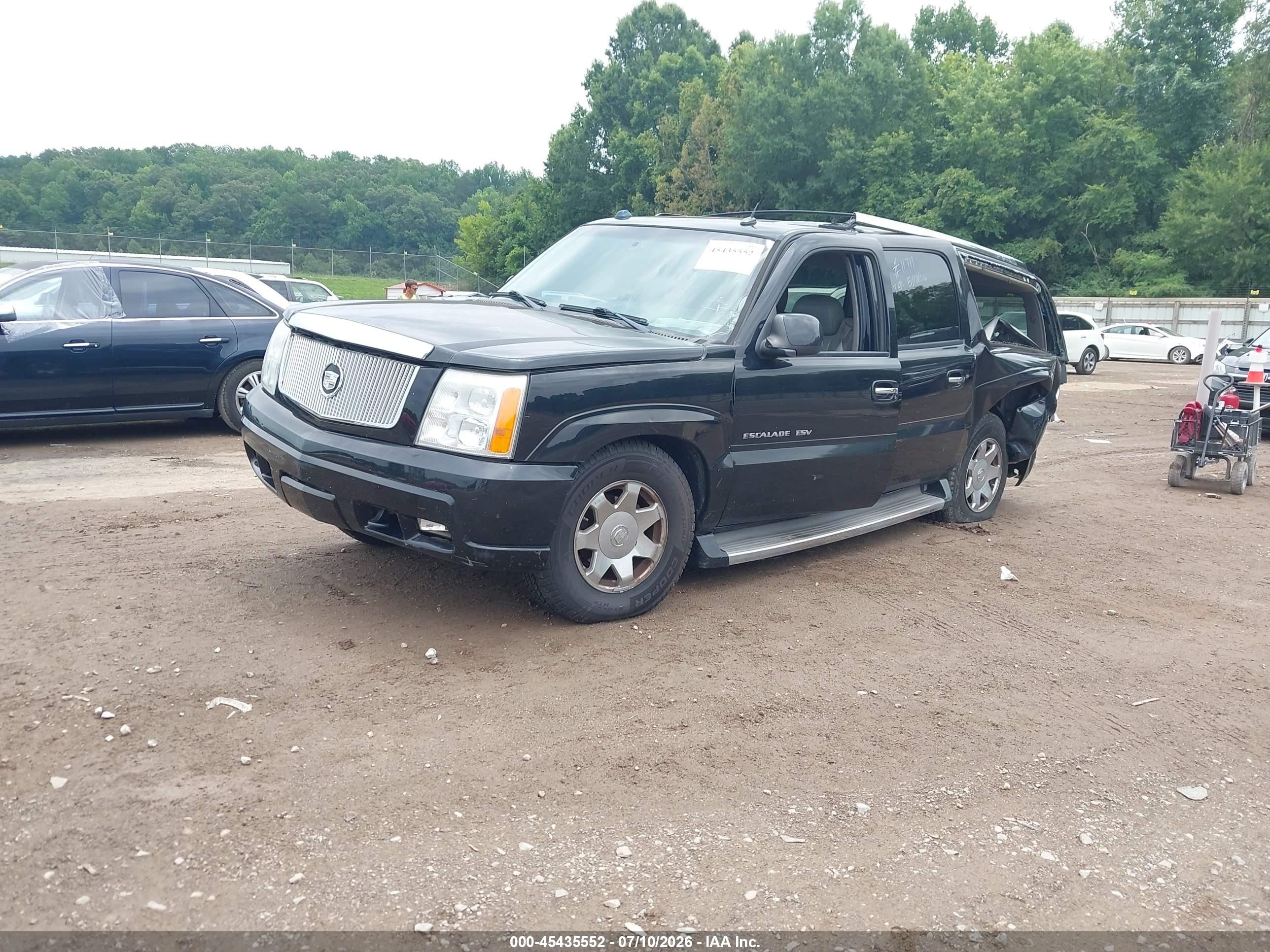 2005 Cadillac Escalade Esv Standard Черный vin: 3GYFK66N05G103667