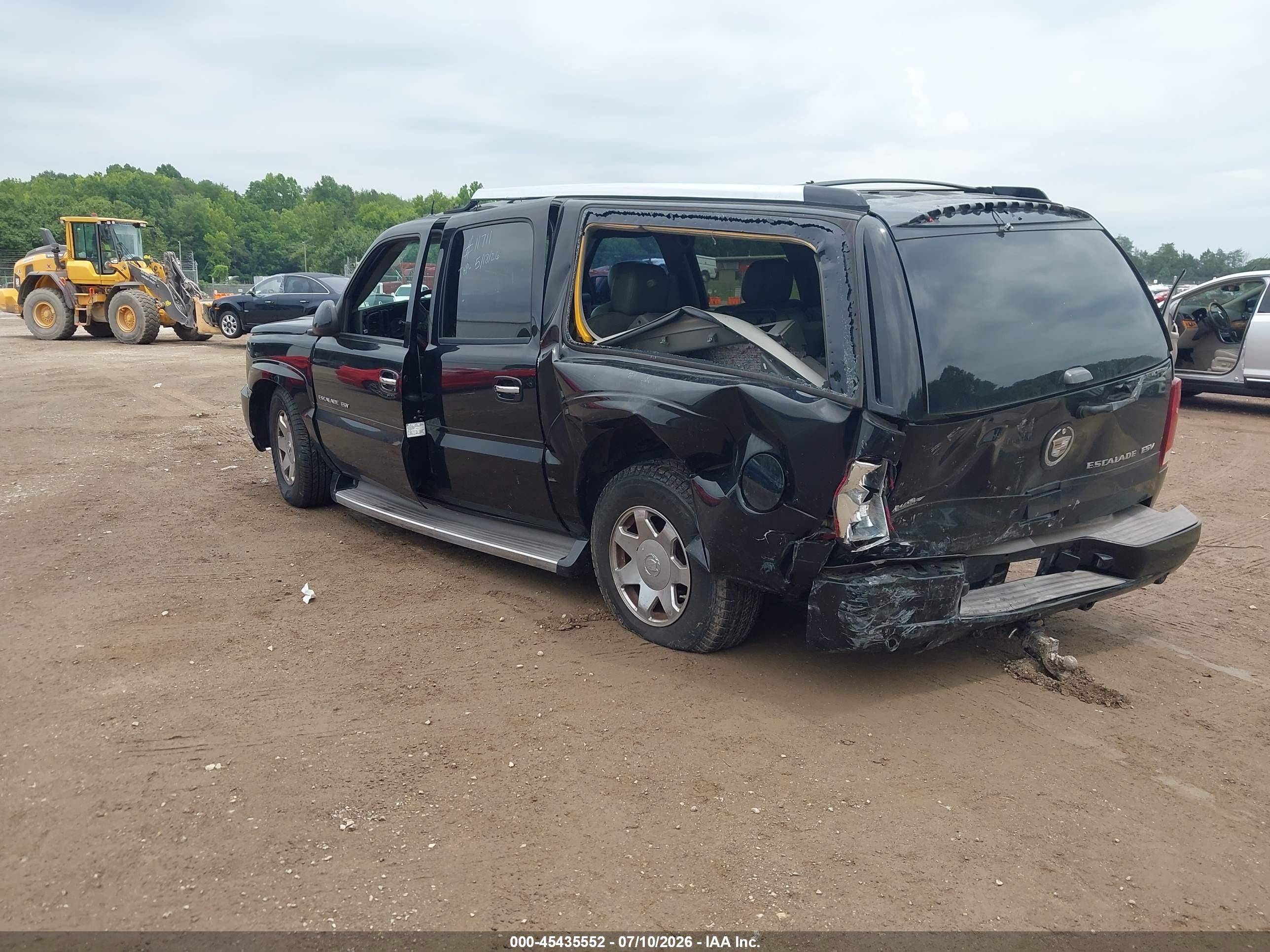 2005 Cadillac Escalade Esv Standard Черный vin: 3GYFK66N05G103667