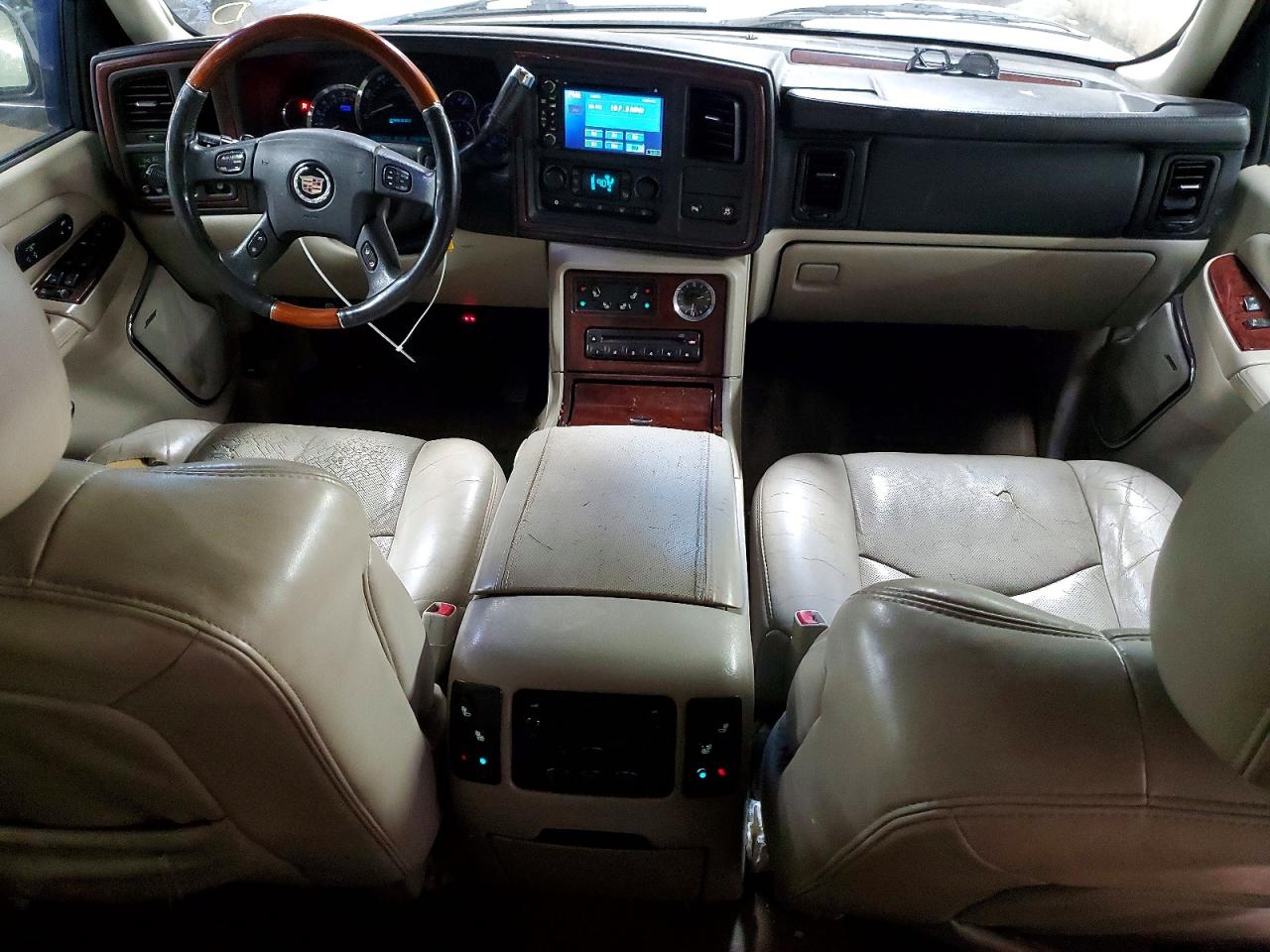 2005 Cadillac Escalade Esv White vin: 3GYFK66N05G214736