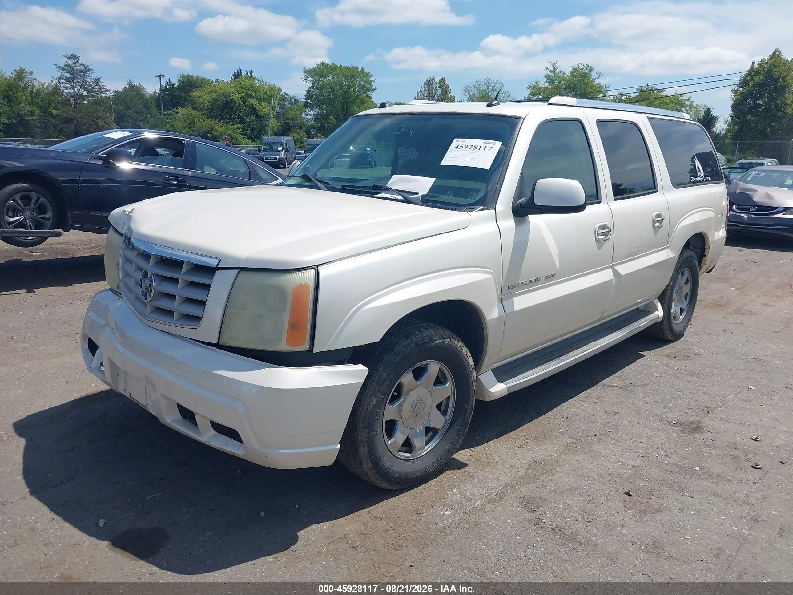 2004 Cadillac Escalade Esv Standard Белый vin: 3GYFK66N14G318618