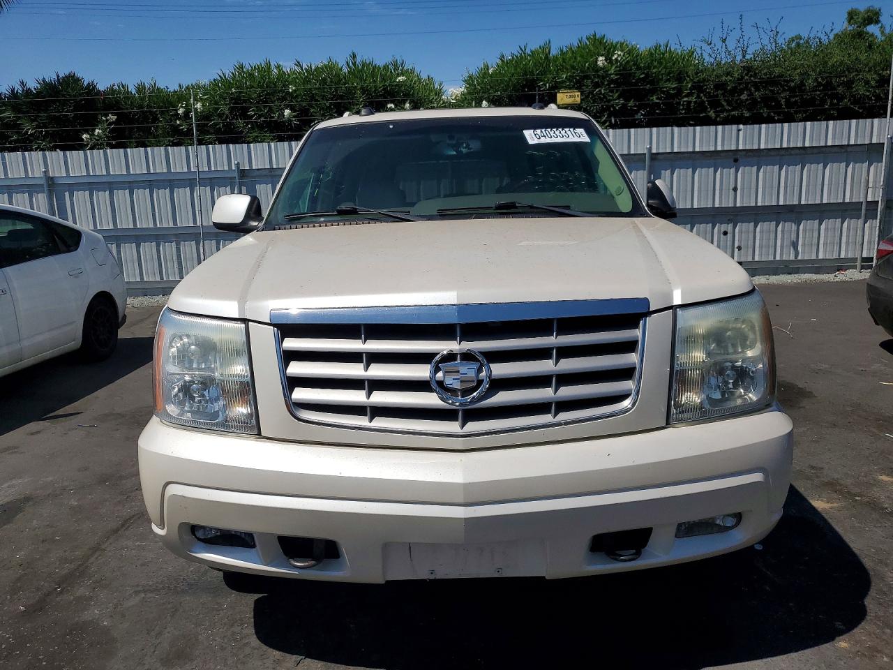 2004 Cadillac Escalade Esv White vin: 3GYFK66N24G156109