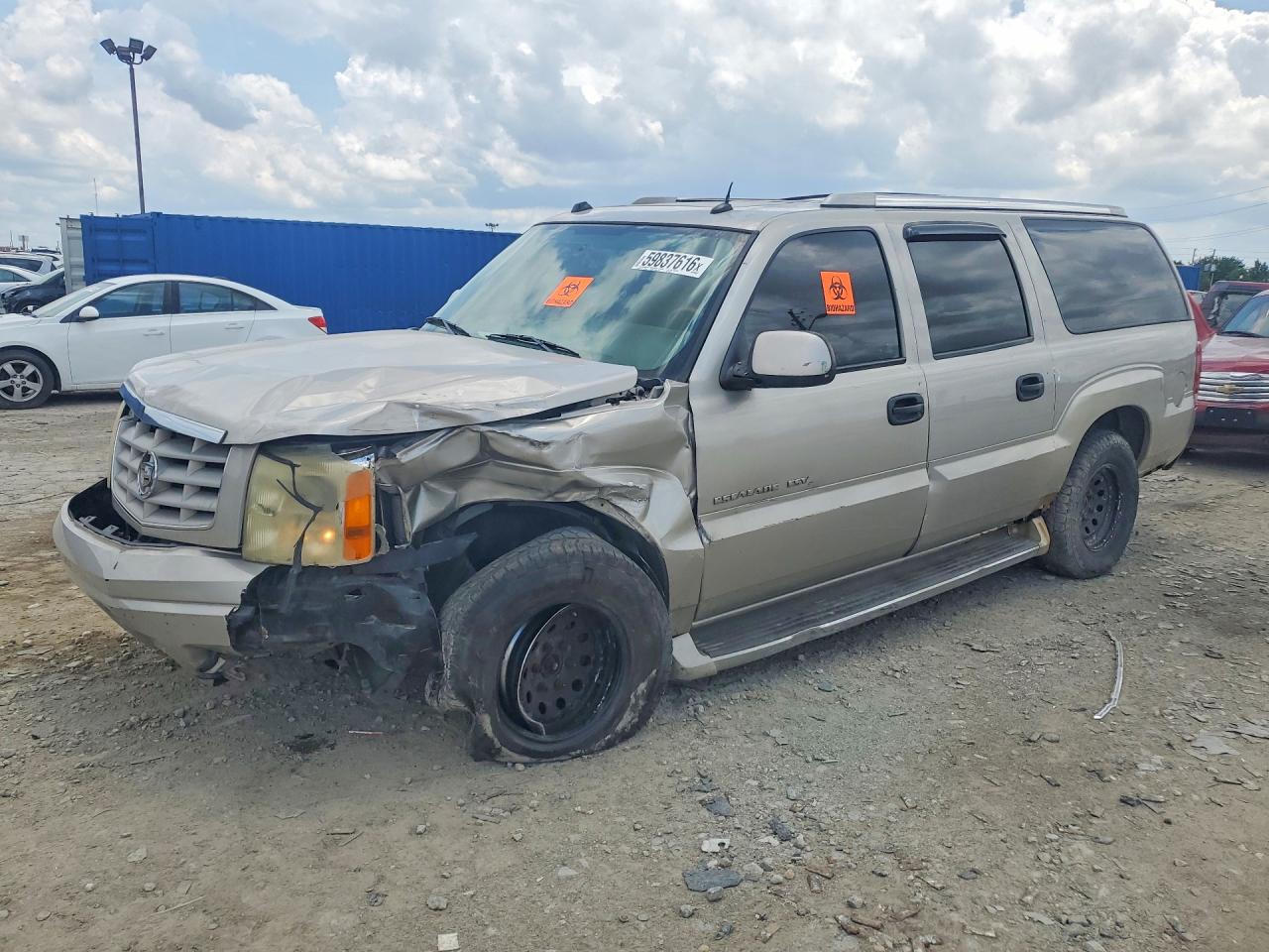 2004 Cadillac Escalade Esv Beige vin: 3GYFK66N24G206071