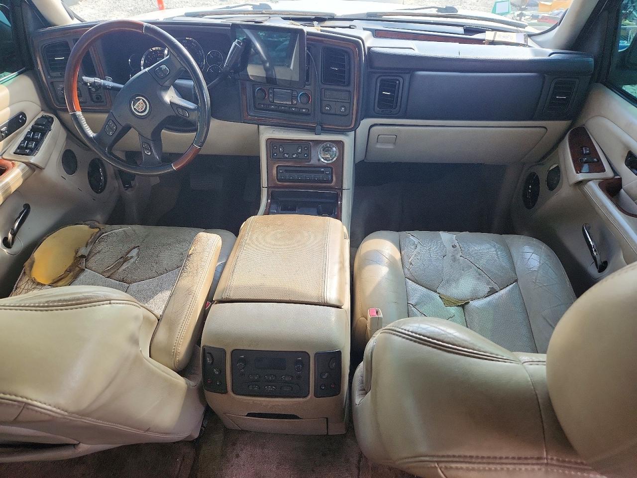 2005 Cadillac Escalade Esv White vin: 3GYFK66N35G144035