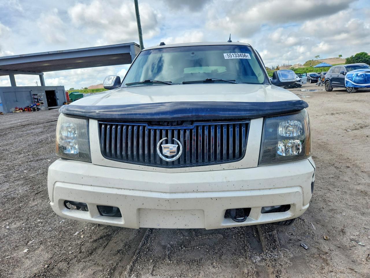 2005 Cadillac Escalade Esv White vin: 3GYFK66N45G204498