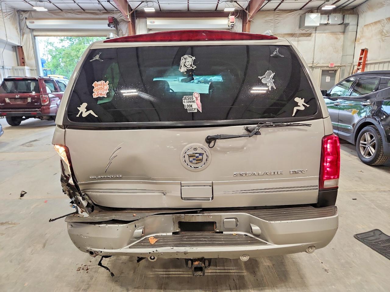 2004 Cadillac Escalade Esv Silver vin: 3GYFK66N54G330884