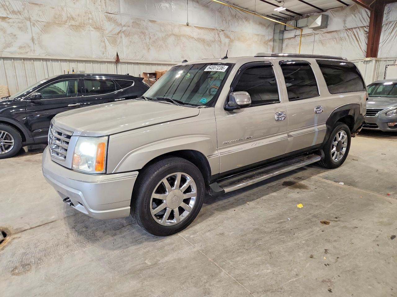 2004 Cadillac Escalade Esv Silver vin: 3GYFK66N54G330884