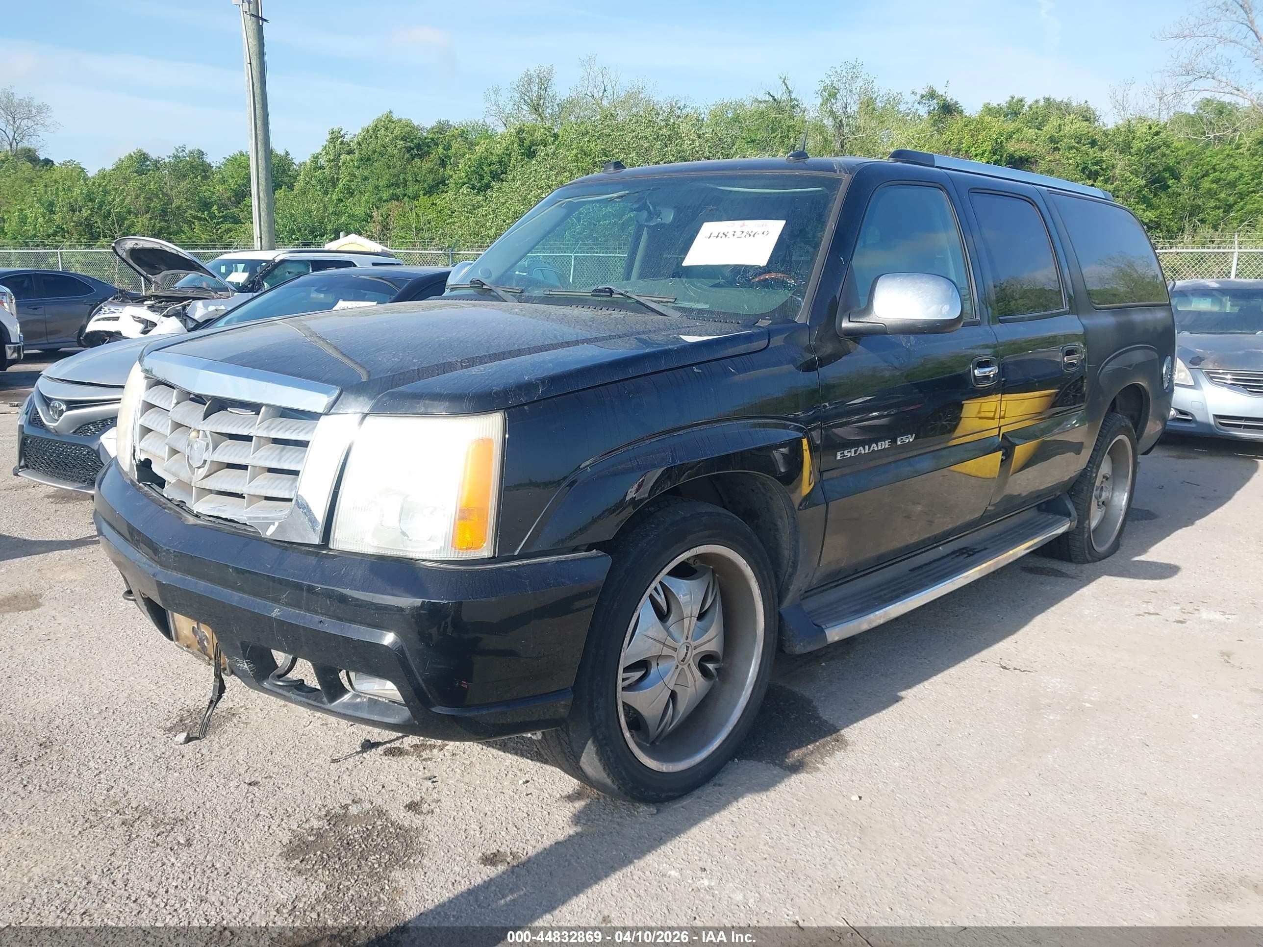 2004 Cadillac Escalade Esv Standard Black vin: 3GYFK66N64G252261