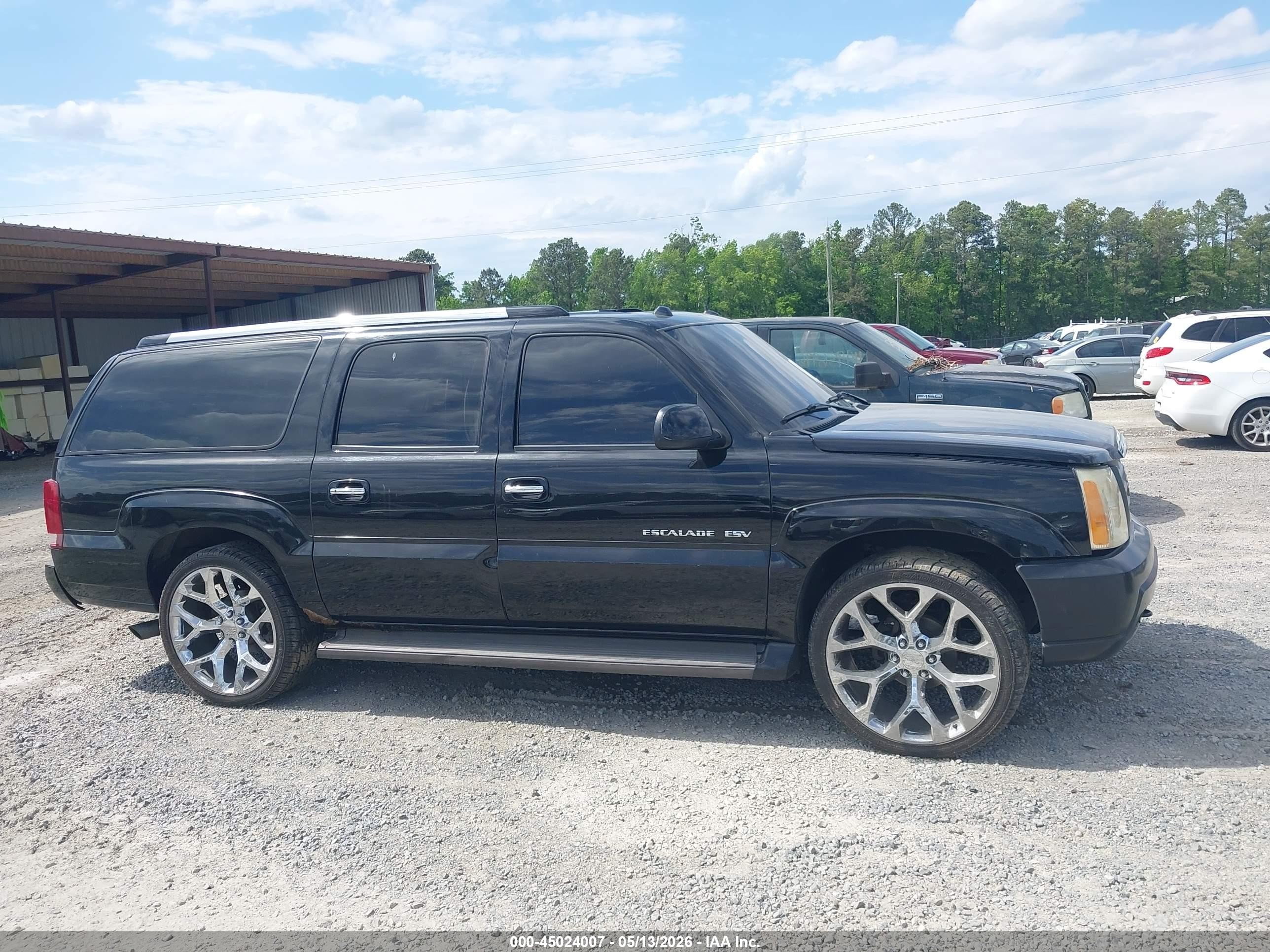 2005 Cadillac Escalade Esv Platinum Edition Black vin: 3GYFK66N65G126760