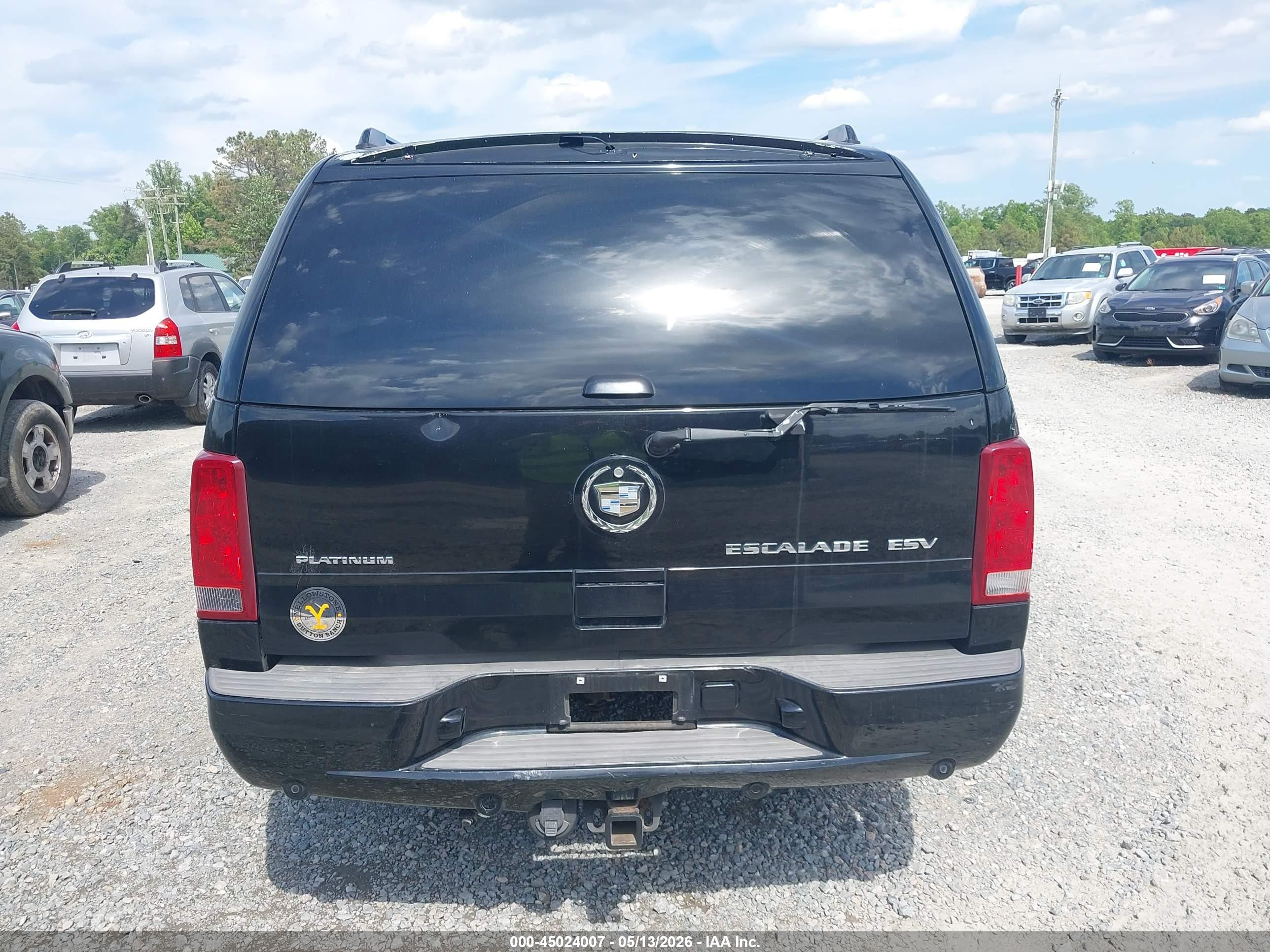 2005 Cadillac Escalade Esv Platinum Edition Black vin: 3GYFK66N65G126760