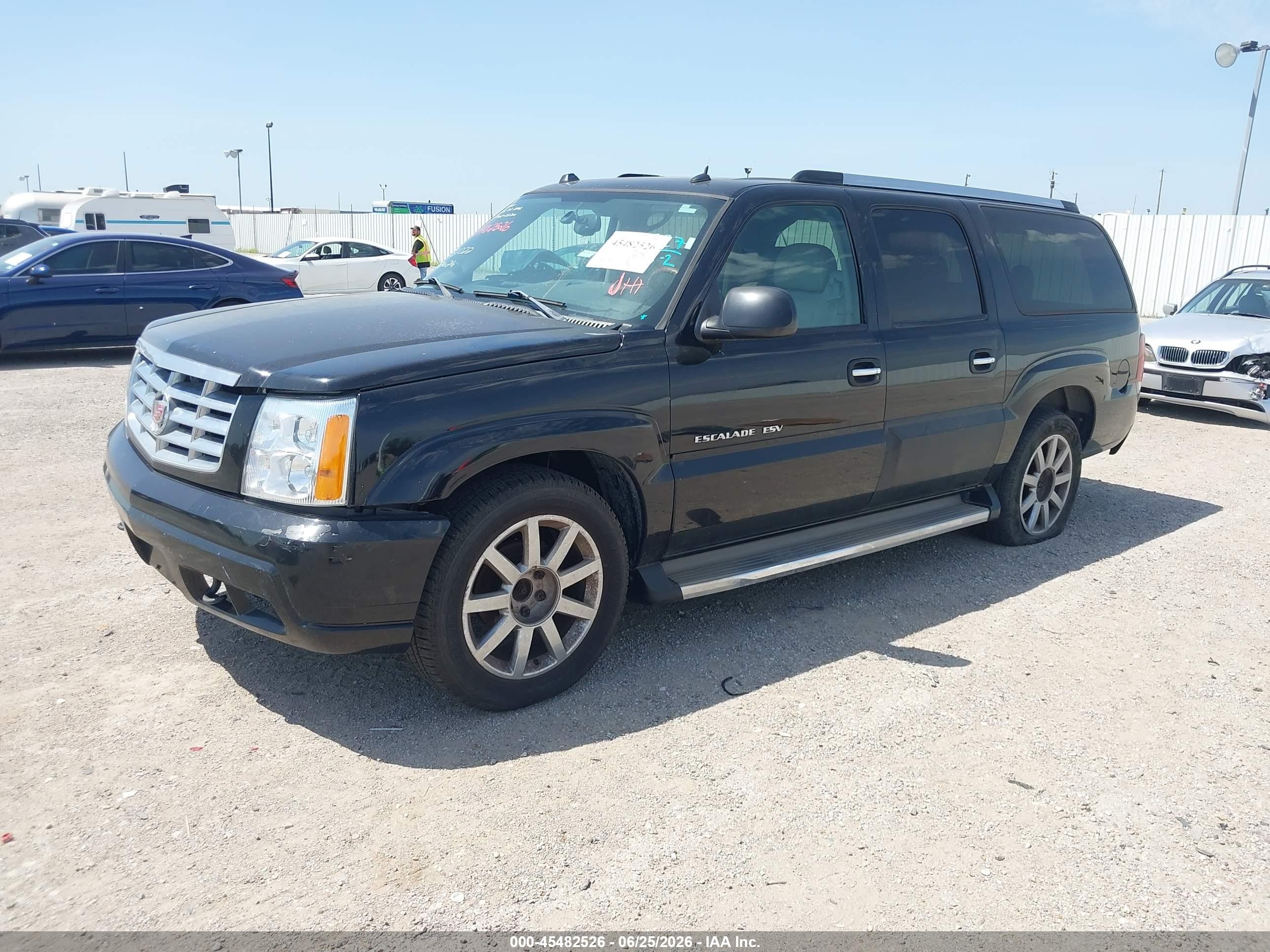2005 Cadillac Escalade Esv Platinum Edition Black vin: 3GYFK66N65G201277