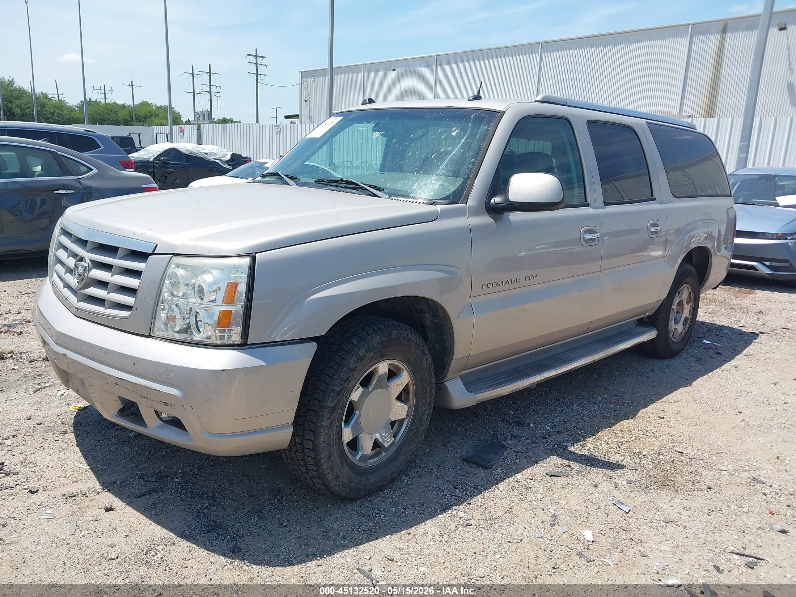 2005 Cadillac Escalade Esv   Beige vin: 3GYFK66N65G215079