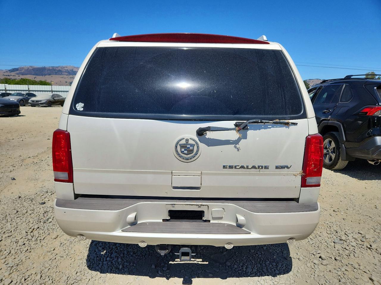 2003 Cadillac Escalade Esv White vin: 3GYFK66N73G259749