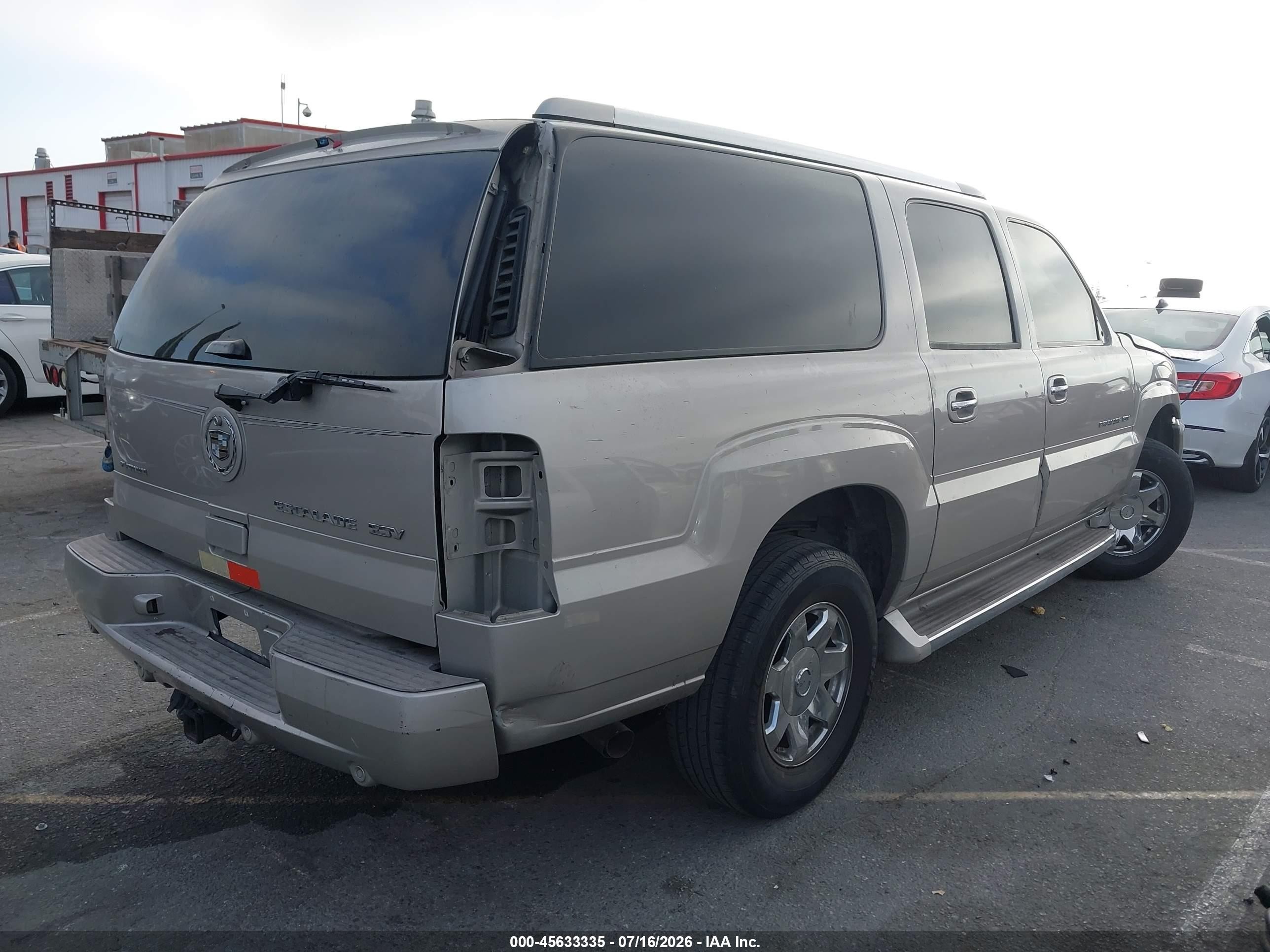 2005 Cadillac Escalade Esv Platinum Edition Champagne vin: 3GYFK66N75G215284